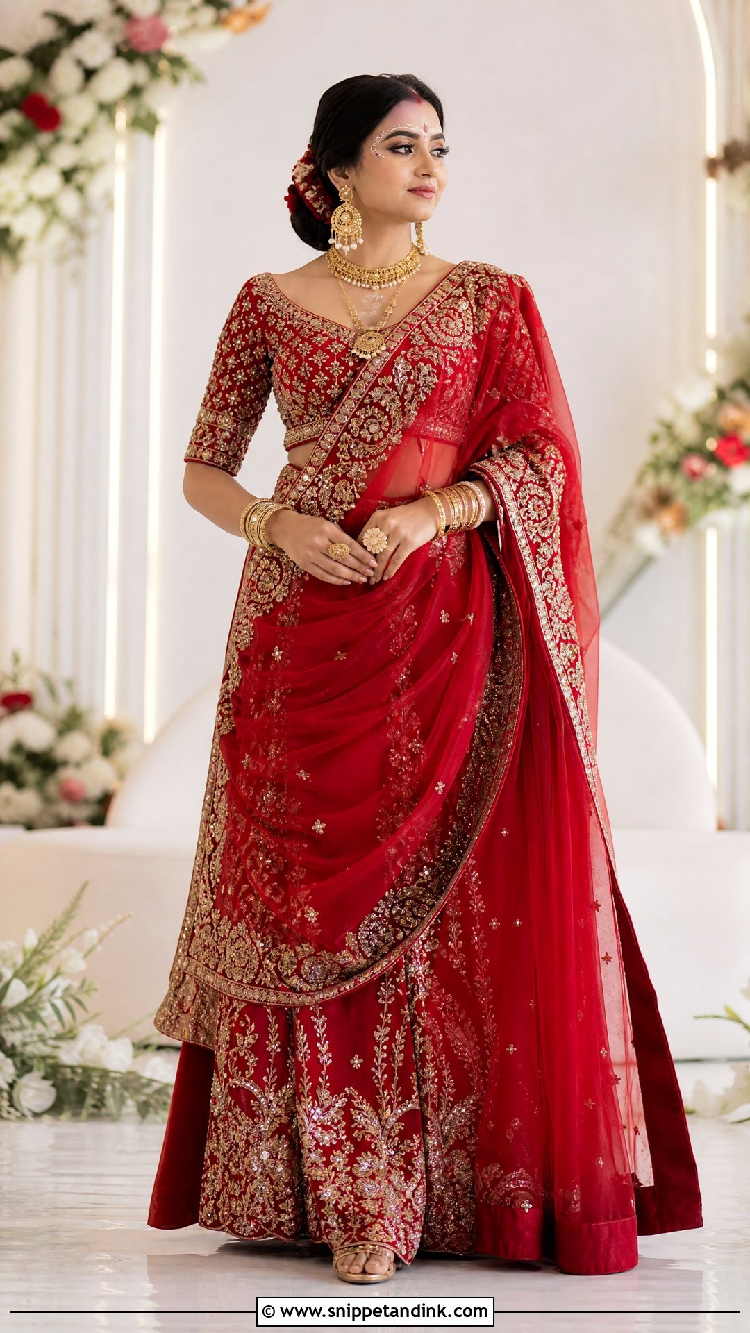 Asymmetrical Bridal Kolka Design - Snippet and Ink - 25 Bridal Kolka Design Ideas