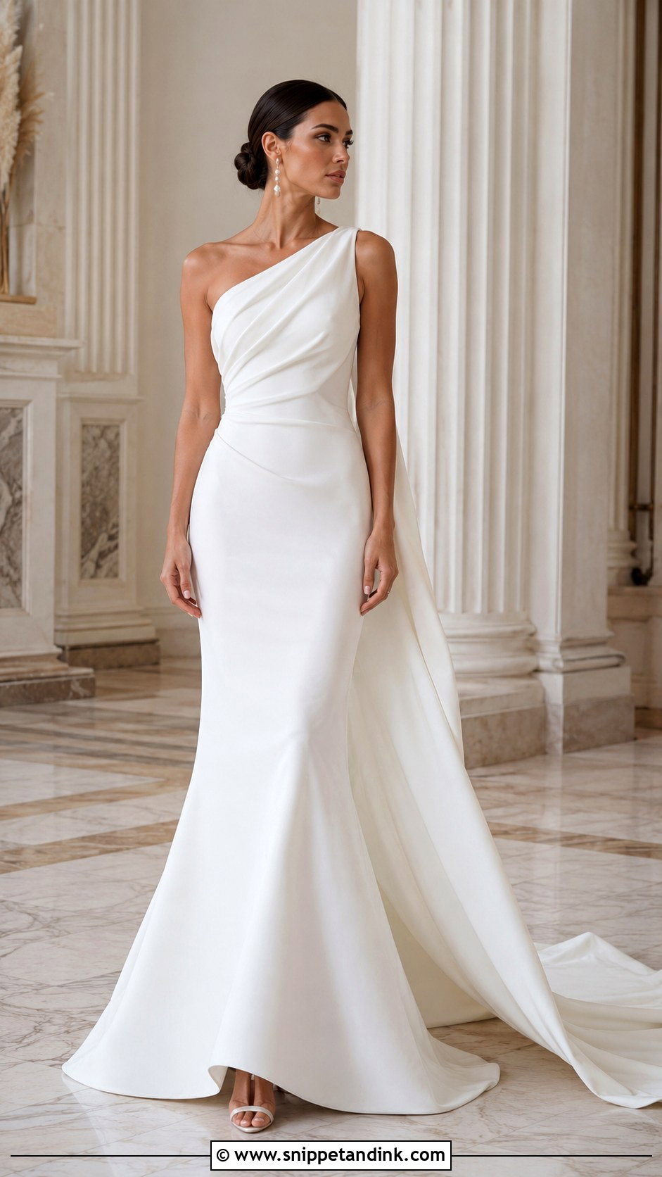 Asymmetrical Mermaid Wedding Dress - Snippet and Ink - 25 Asymmetrical Wedding Dress Ideas