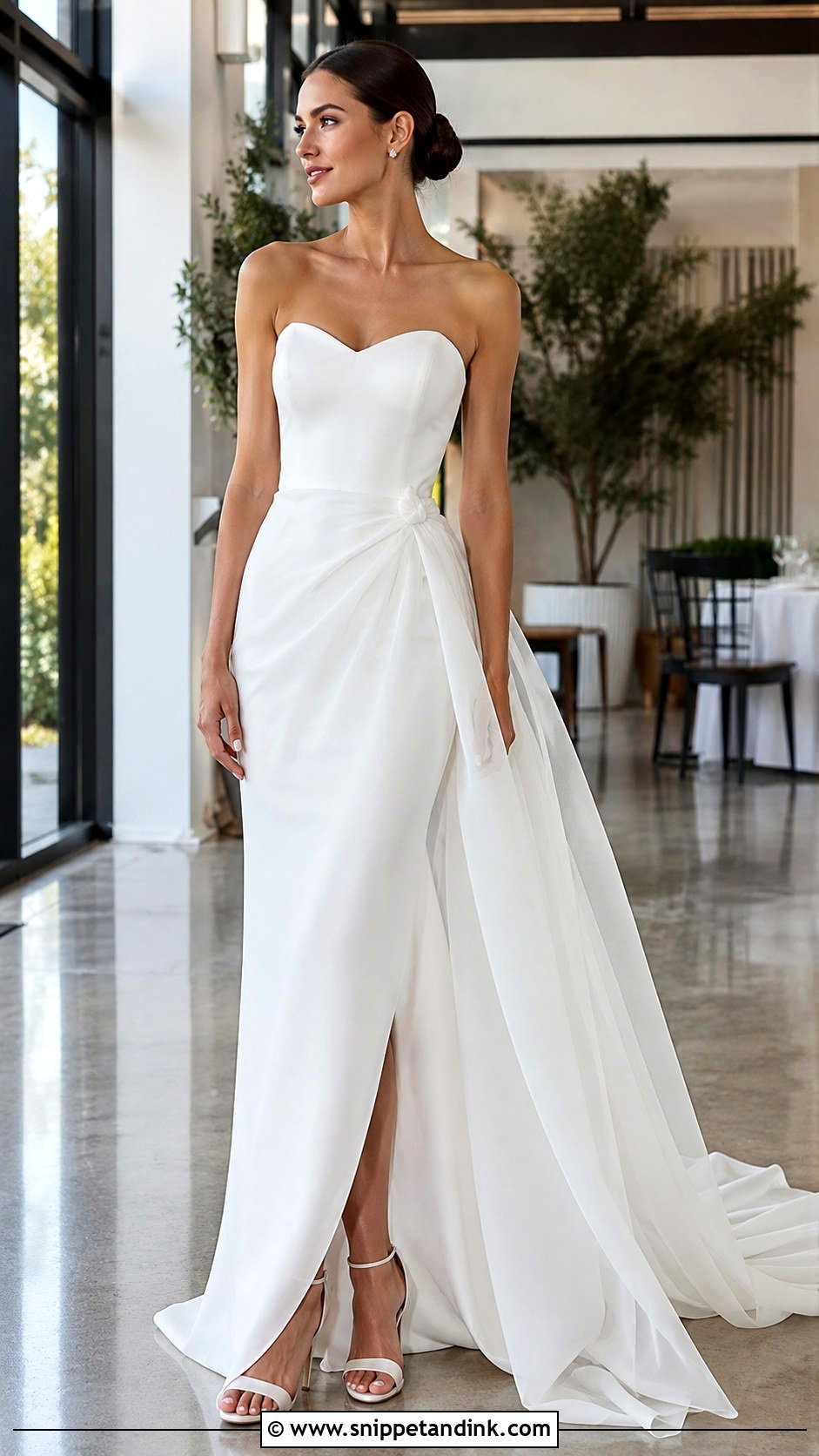 Asymmetrical Overskirt Wedding Dress - Snippet and Ink - 25 Asymmetrical Wedding Dress Ideas