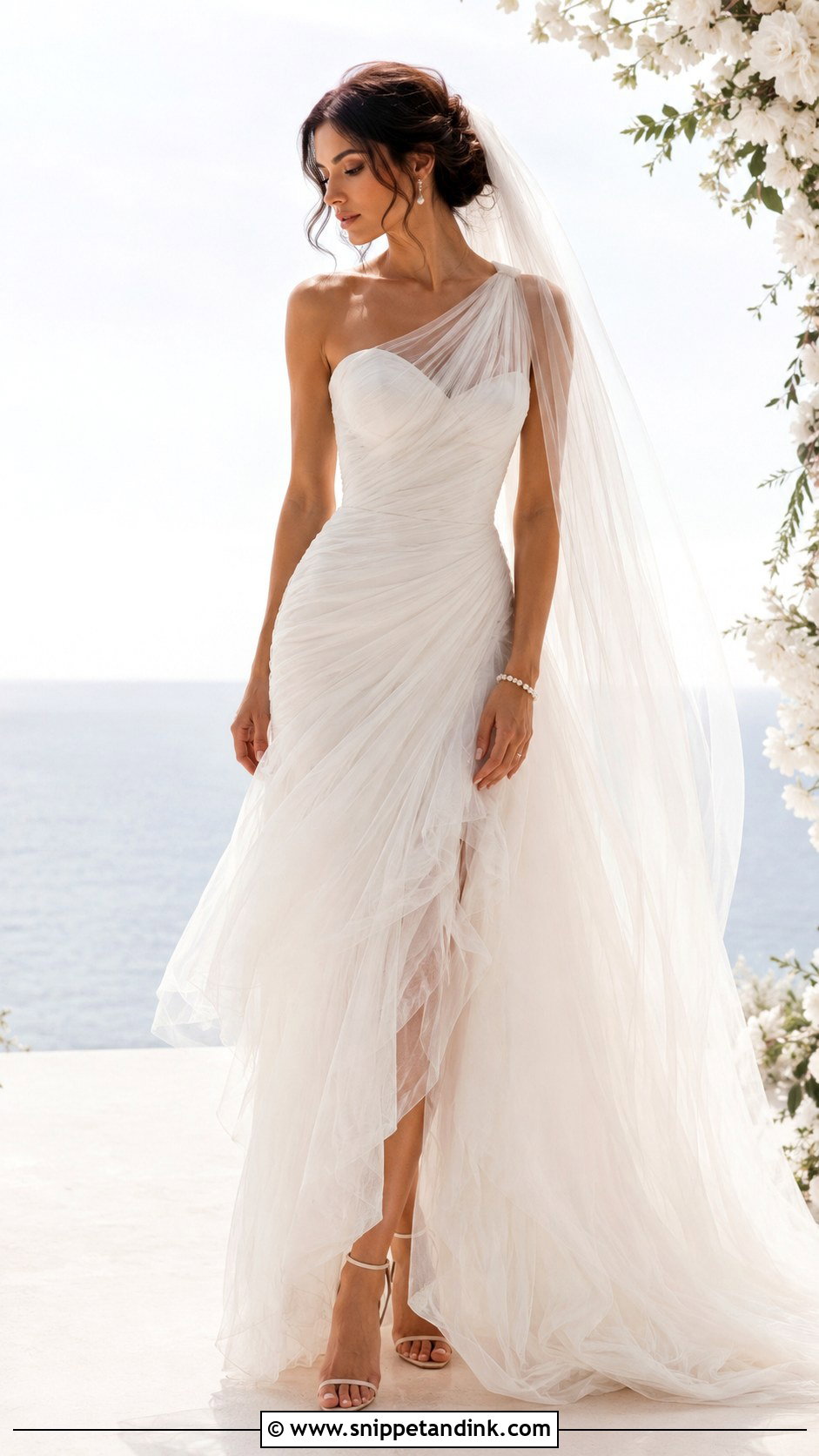 Asymmetrical Tulle Wedding Dress - Snippet and Ink - 25 Asymmetrical Wedding Dress Ideas