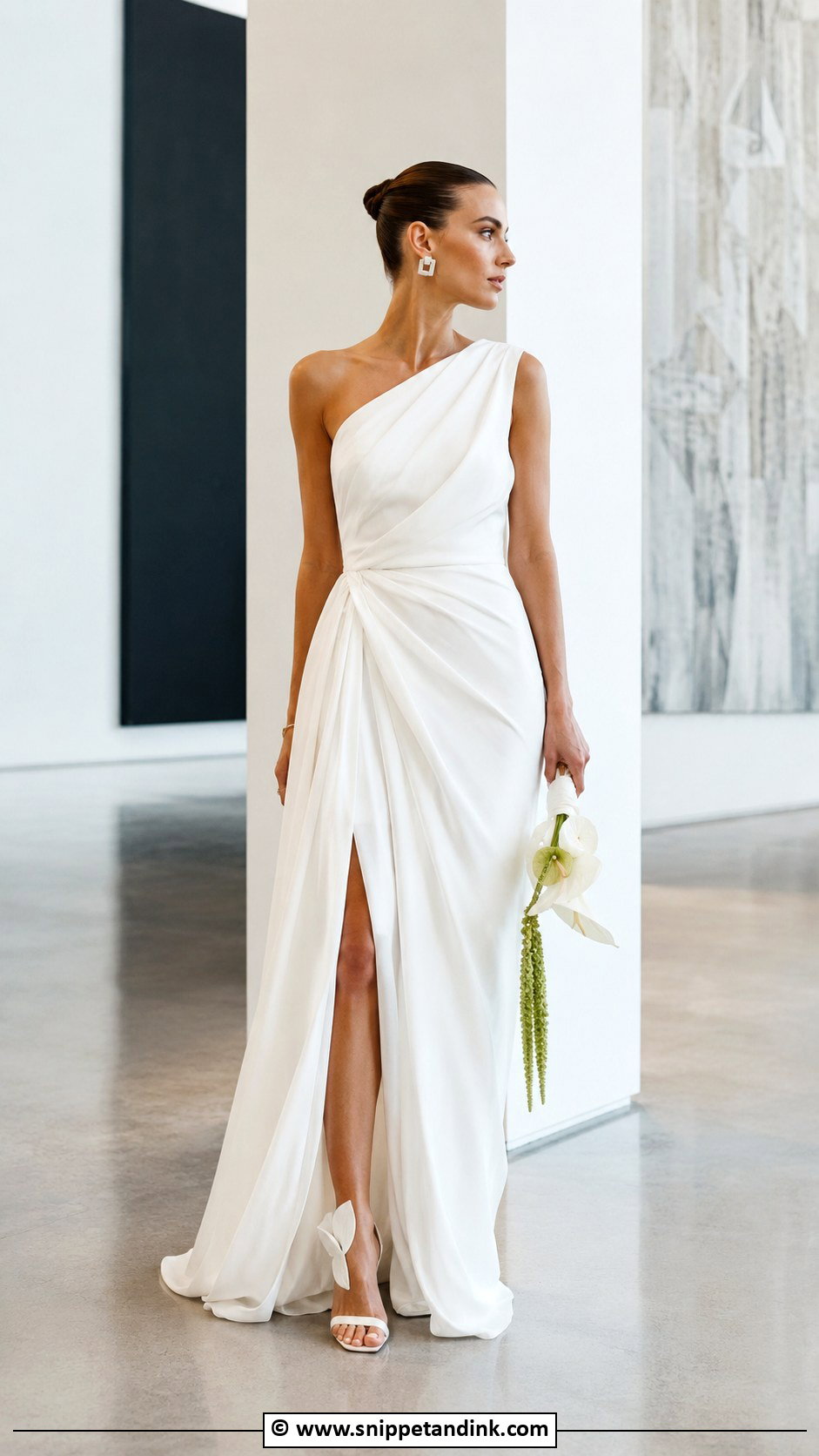 Asymmetrical Wedding Dress - Snippet and Ink - 30 Alt Wedding Dress Ideas