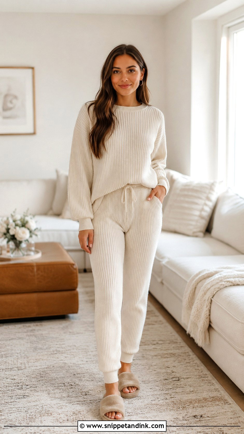 At Home Cozy Outfit - Snippet and Ink - 25 Save the Date Outfits
