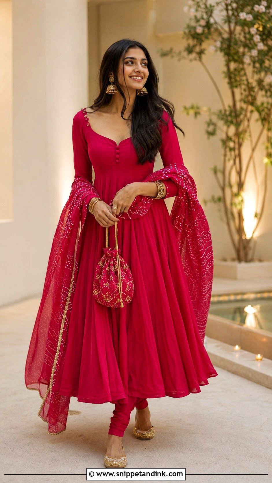 Athiya Shetty Fuchsia Anarkali Outfit - Snippet and Ink - 20 Athiya Shetty Wedding Outfits
