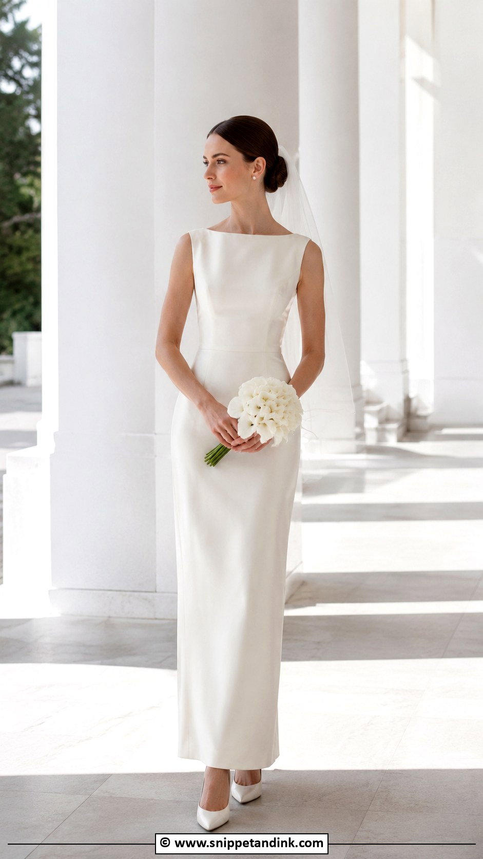 Audrey Hepburn Minimal Wedding Dress - Snippet and Ink - 30 Audrey Hepburn Wedding Dress Ideas