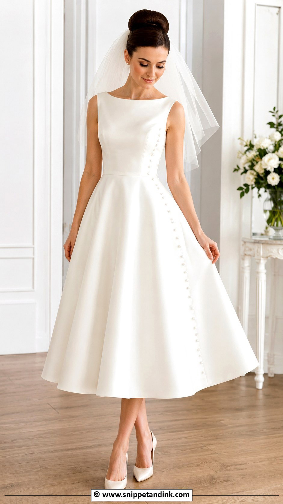 Audrey Hepburn Pearl Wedding Dress - Snippet and Ink - 30 Audrey Hepburn Wedding Dress Ideas