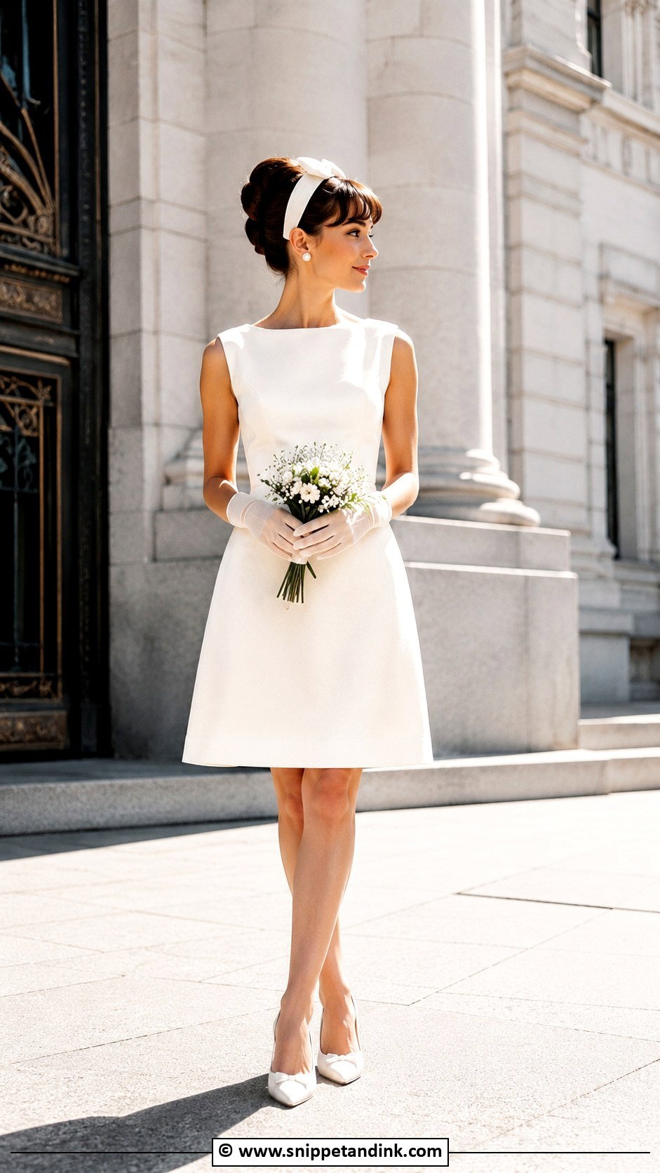 Audrey Hepburn Short Wedding Dress - Snippet and Ink - 30 Audrey Hepburn Wedding Dress Ideas