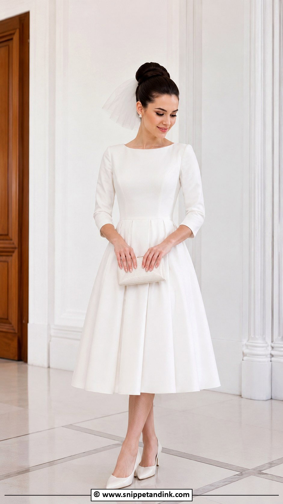 Audrey Hepburn Wedding Dress With Gloves - Snippet and Ink - 30 Audrey Hepburn Wedding Dress Ideas