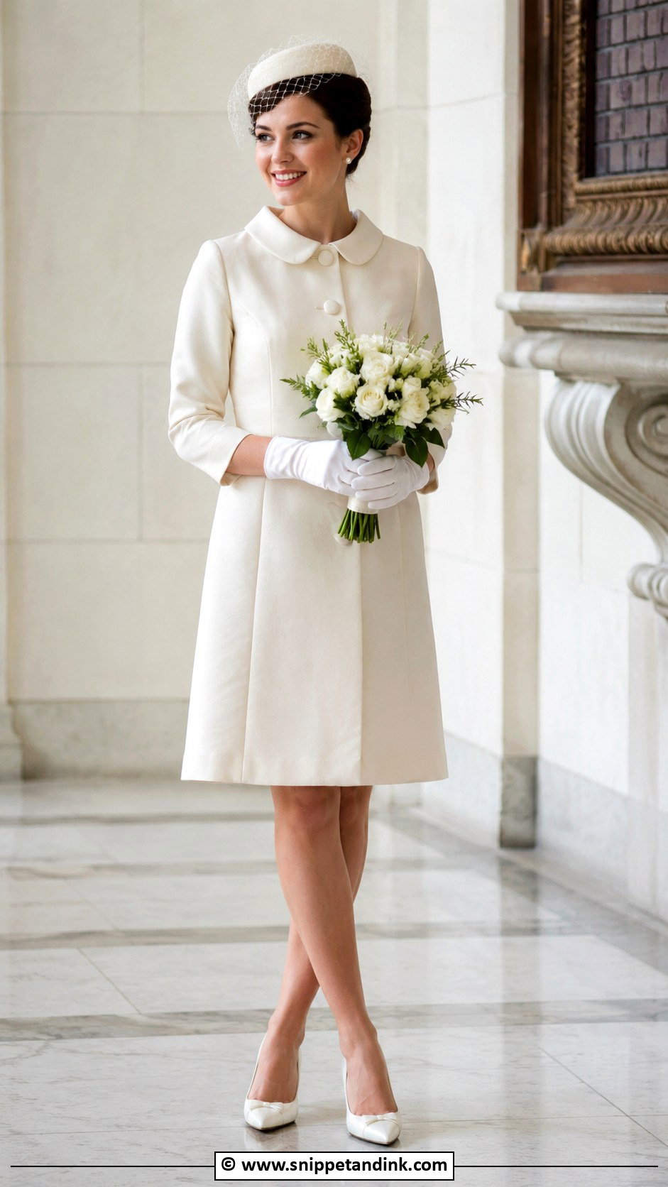 Audrey Hepburn Wedding Dress With Pillbox Hat - Snippet and Ink - 30 Audrey Hepburn Wedding Dress Ideas