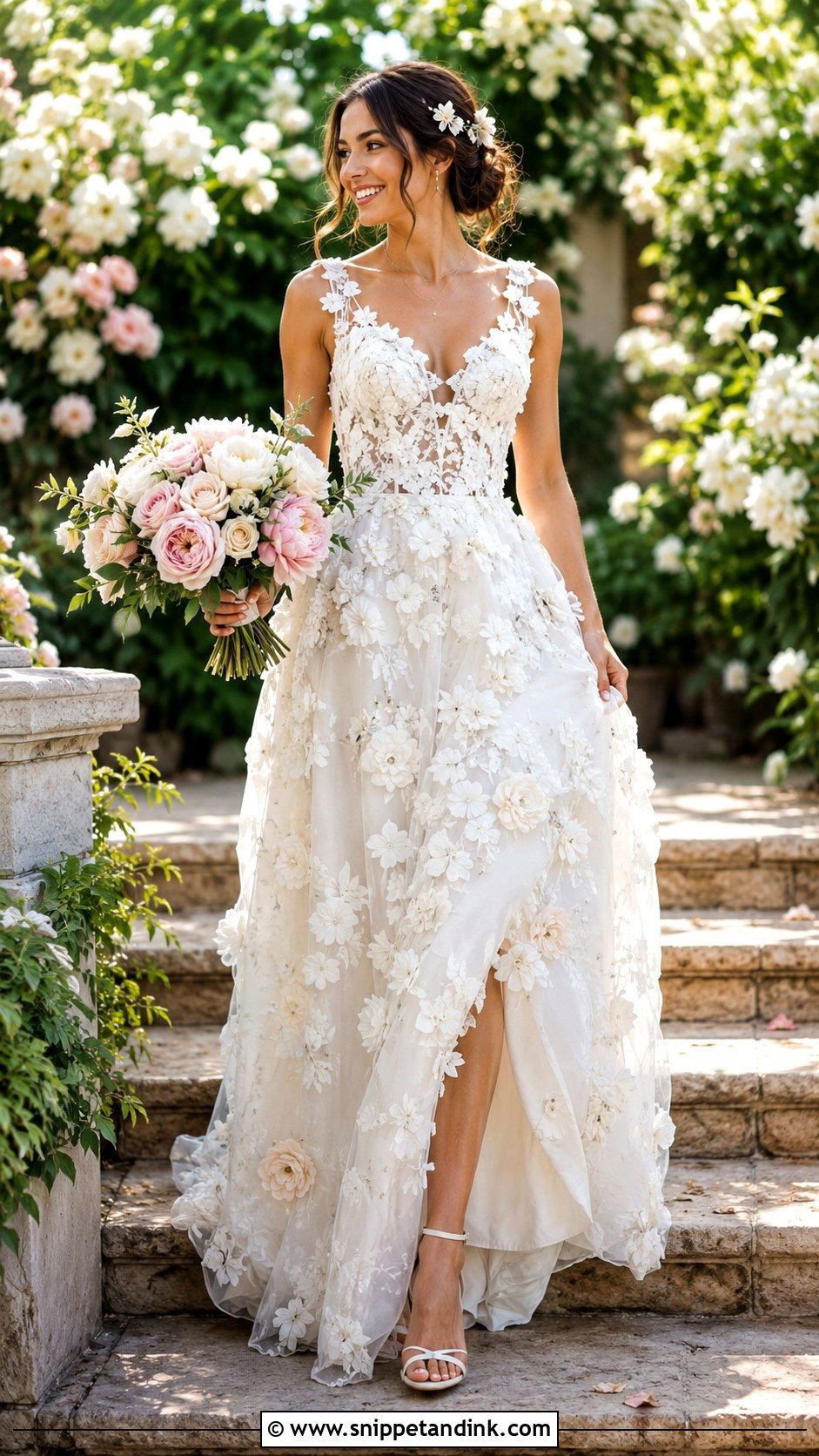 Aurora Floral Wedding Dress - Snippet and Ink - 25 Aurora Wedding Dress Ideas