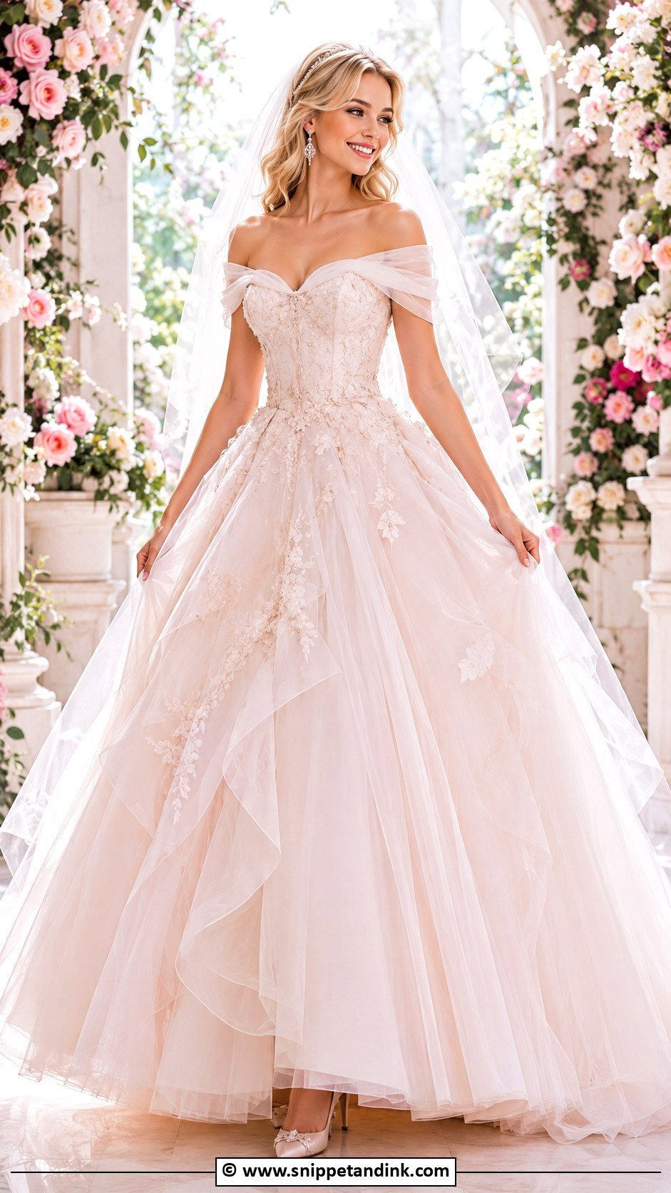 Aurora Inspired Wedding Dress - Snippet and Ink - 30 Fairy Tale Wedding Dress Ideas