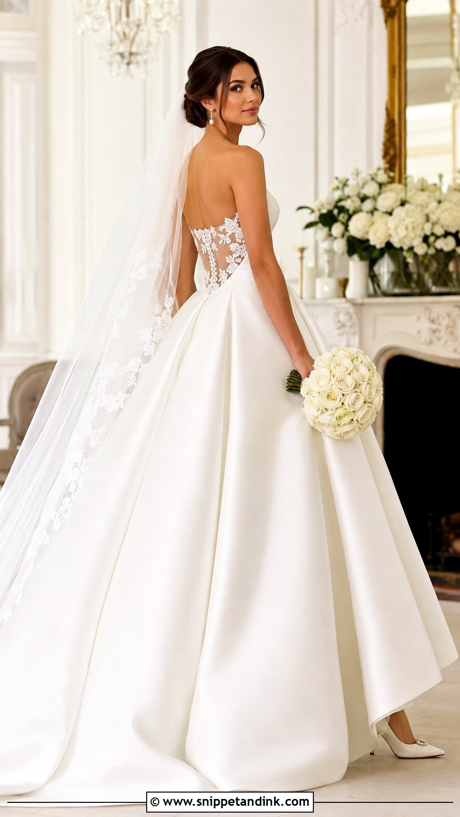 Aurora Mikado Wedding Dress - Snippet and Ink - 25 Aurora Wedding Dress Ideas