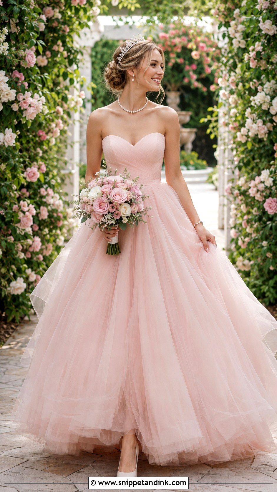 Aurora Pink Wedding Dress - Snippet and Ink - 25 Aurora Wedding Dress Ideas