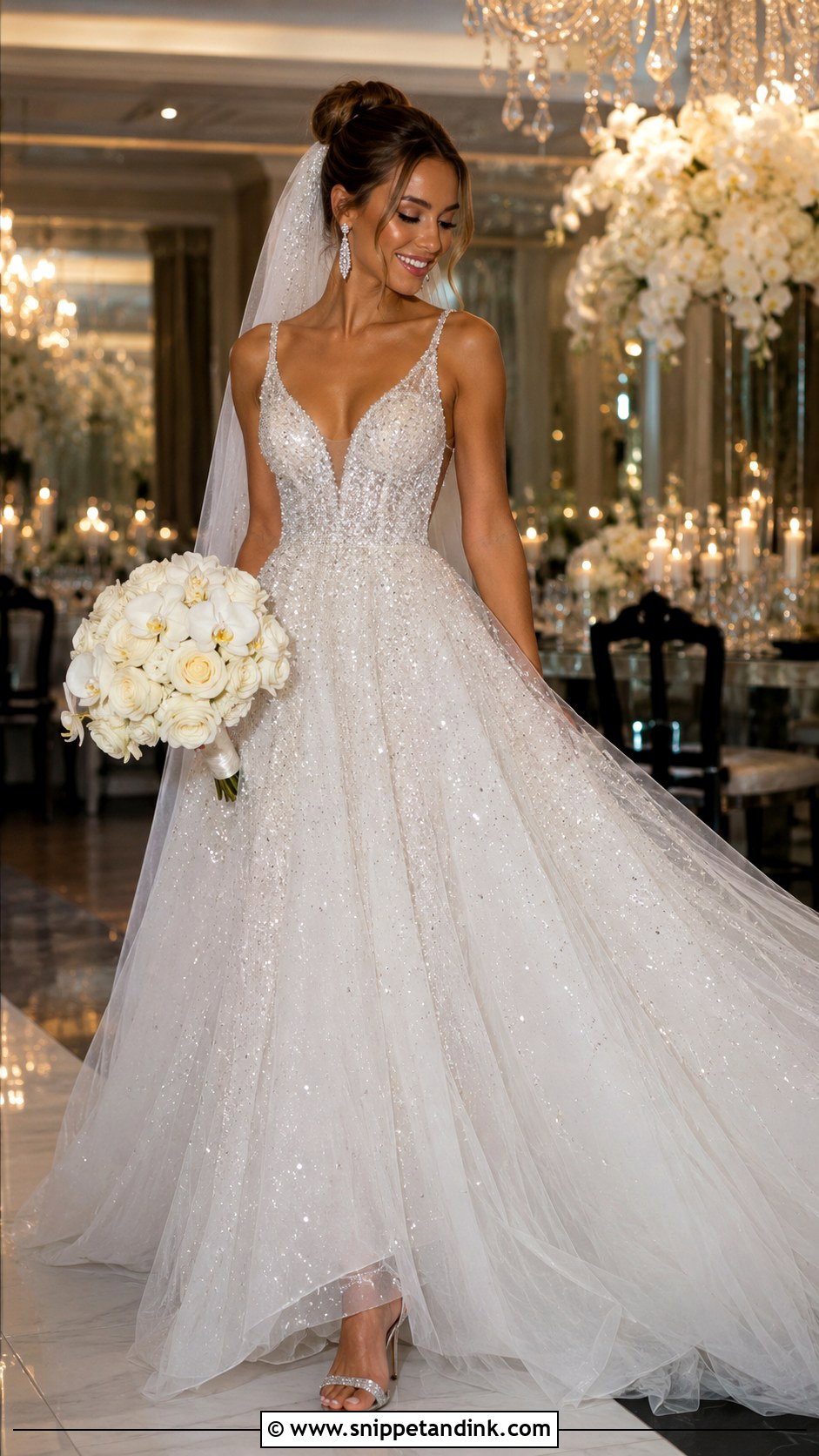 Aurora Sparkle Wedding Dress - Snippet and Ink - 25 Aurora Wedding Dress Ideas