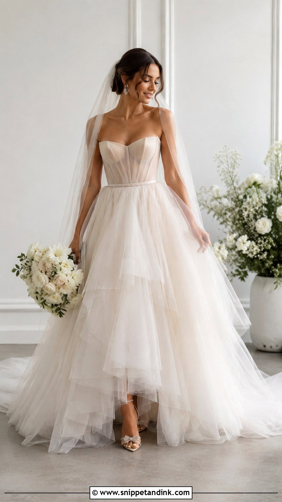 Aurora Tulle Wedding Dress - Snippet and Ink - 25 Aurora Wedding Dress Ideas