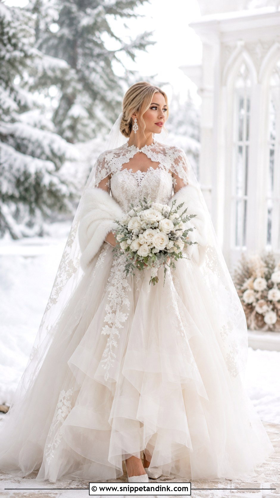 Aurora Winter Wedding Dress - Snippet and Ink - 25 Aurora Wedding Dress Ideas