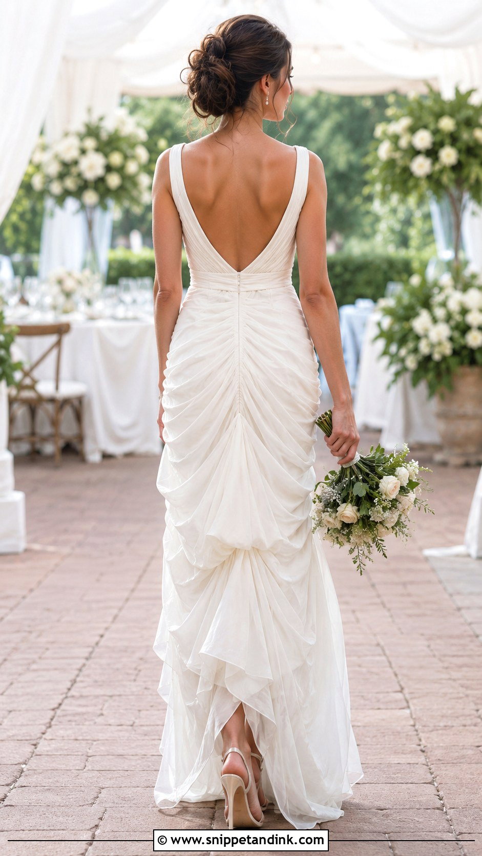 Austrian Drawstring Wedding Dress Bustle - Snippet and Ink - 20 DIY Wedding Dress Bustle Ideas
