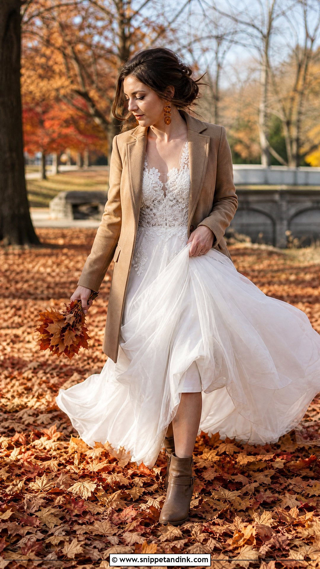 Autumn Leaves Trash the Dress Divorce Photo Shoot - Snippet and Ink - 20 Trash the Dress Photo Shoot Divorce Ideas