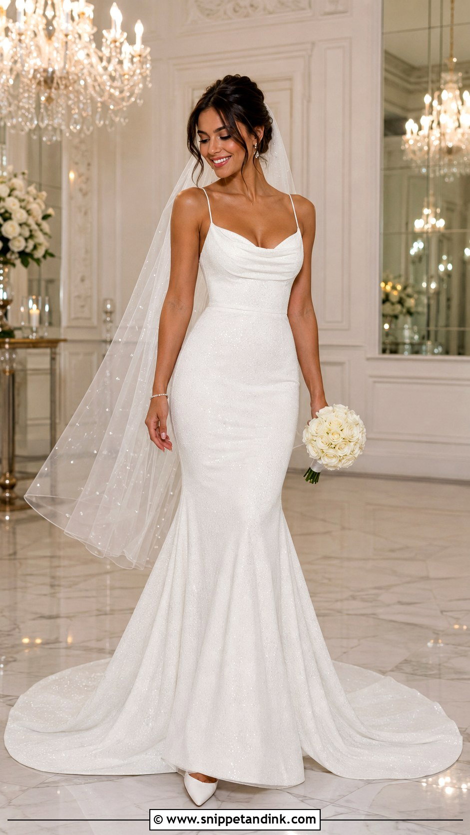 Azazie Estephanie Wedding Dress With Crystal Veil - Snippet and Ink - 20 Azazie Wedding Dresses