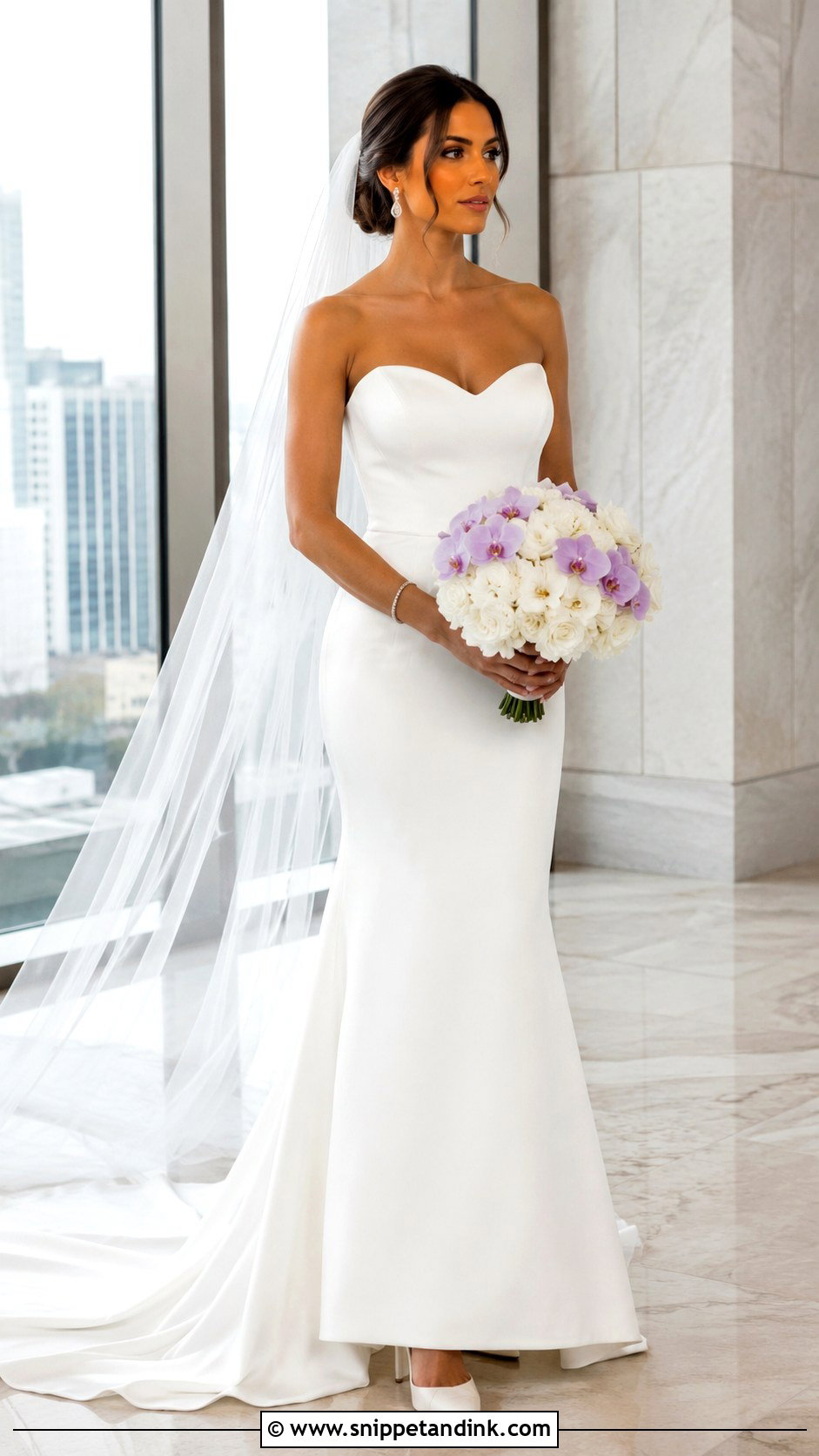 Azazie Selena Wedding Dress With Drop Earrings - Snippet and Ink - 20 Azazie Wedding Dresses