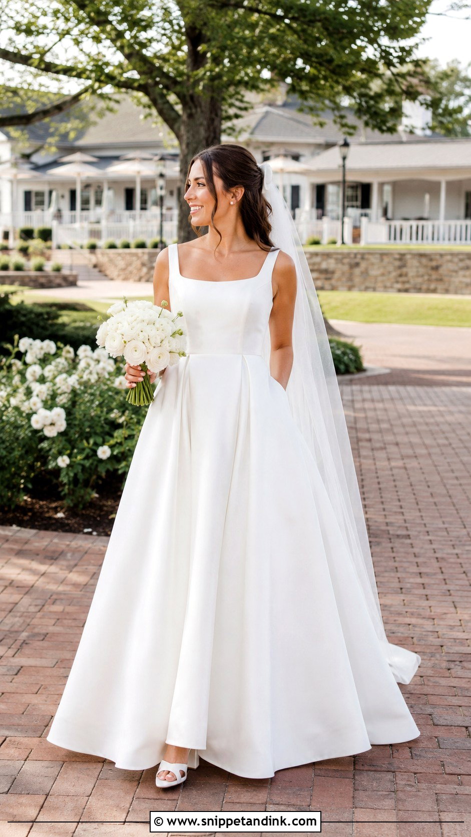 Azazie Verina Wedding Dress With Bow Veil - Snippet and Ink - 20 Azazie Wedding Dresses