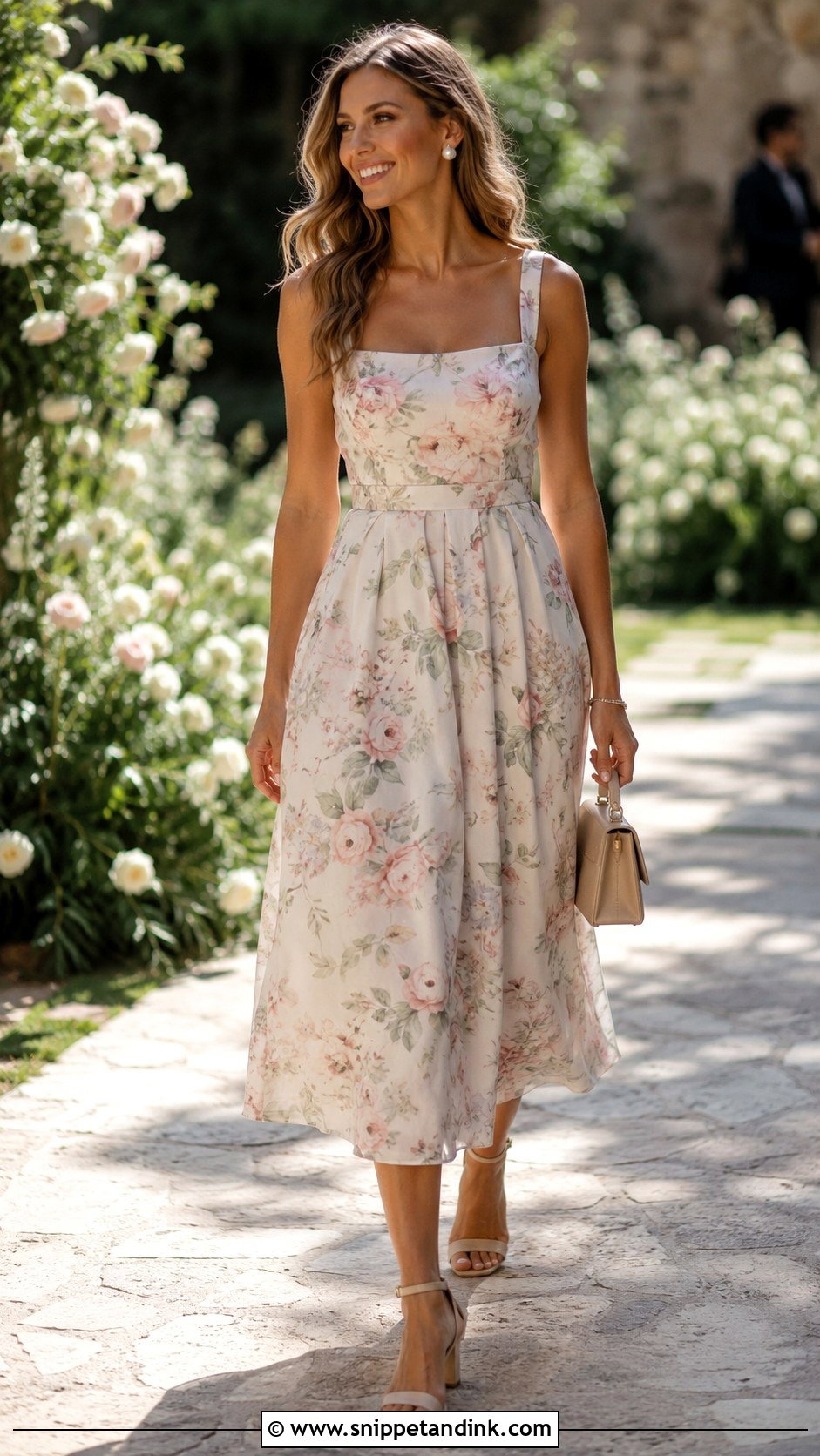 BHLDN Floral Wedding Guest Dress - Snippet and Ink - 20 Bhldn Dress Ideas