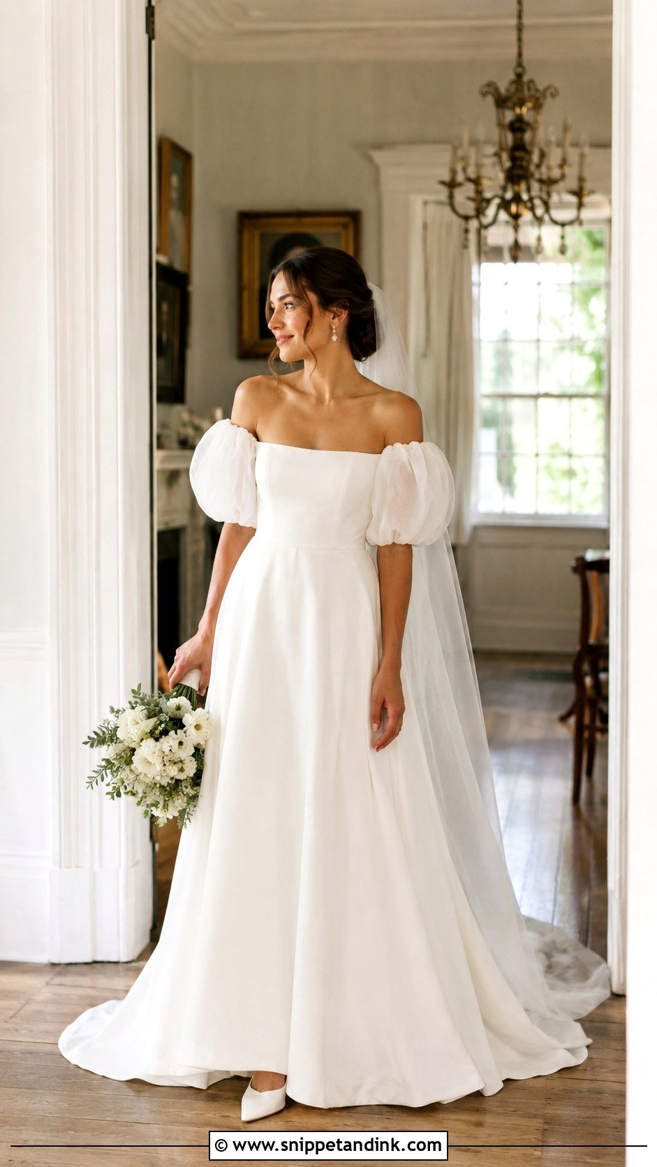 BHLDN Puff Sleeve Wedding Dress - Snippet and Ink - 20 Bhldn Wedding Dress Ideas