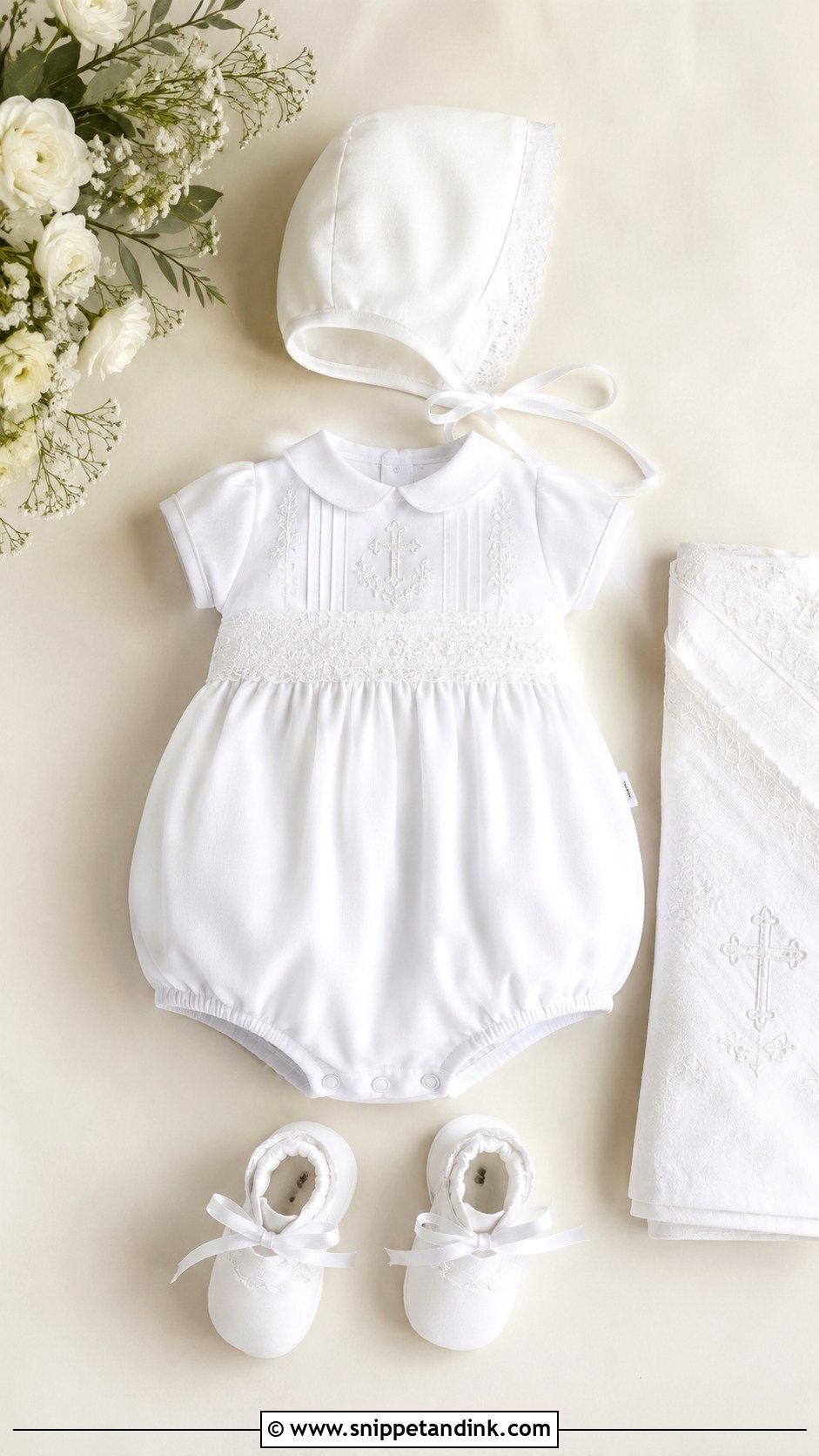 Baby Boy Baptism Outfit With Bonnet - Snippet and Ink - 25 Boy Baptism Outfit Ideas