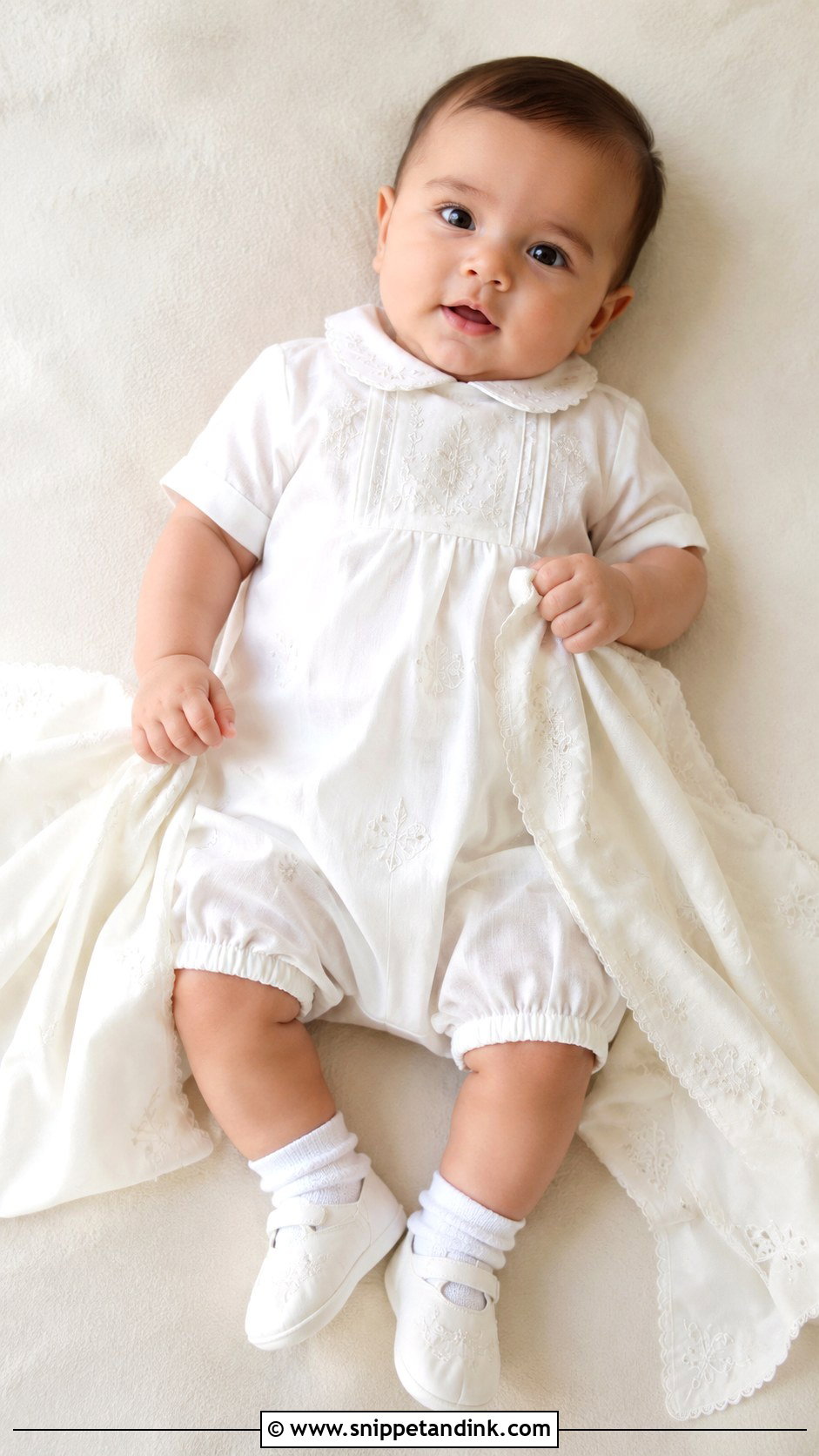 Baby Boy Baptism Outfit With Embroidery - Snippet and Ink - 25 Boy Baptism Outfit Ideas