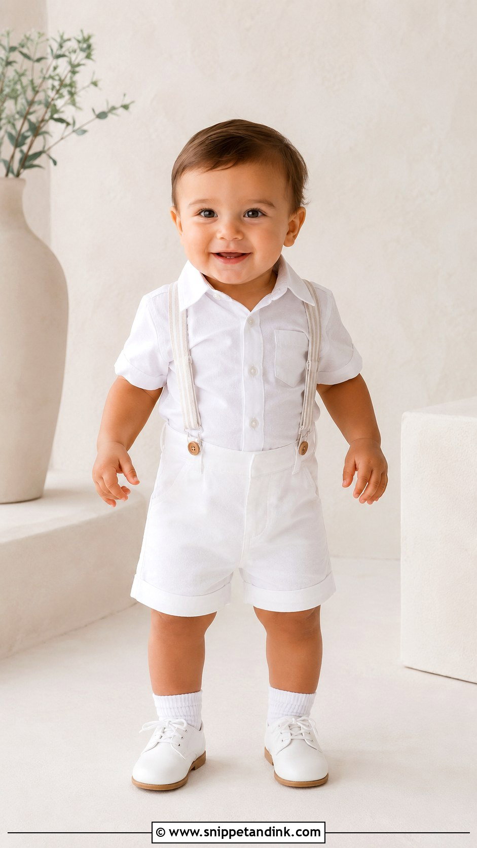 Baby Boy Baptism Short Set - Snippet and Ink - 25 Boy Baptism Outfit Ideas