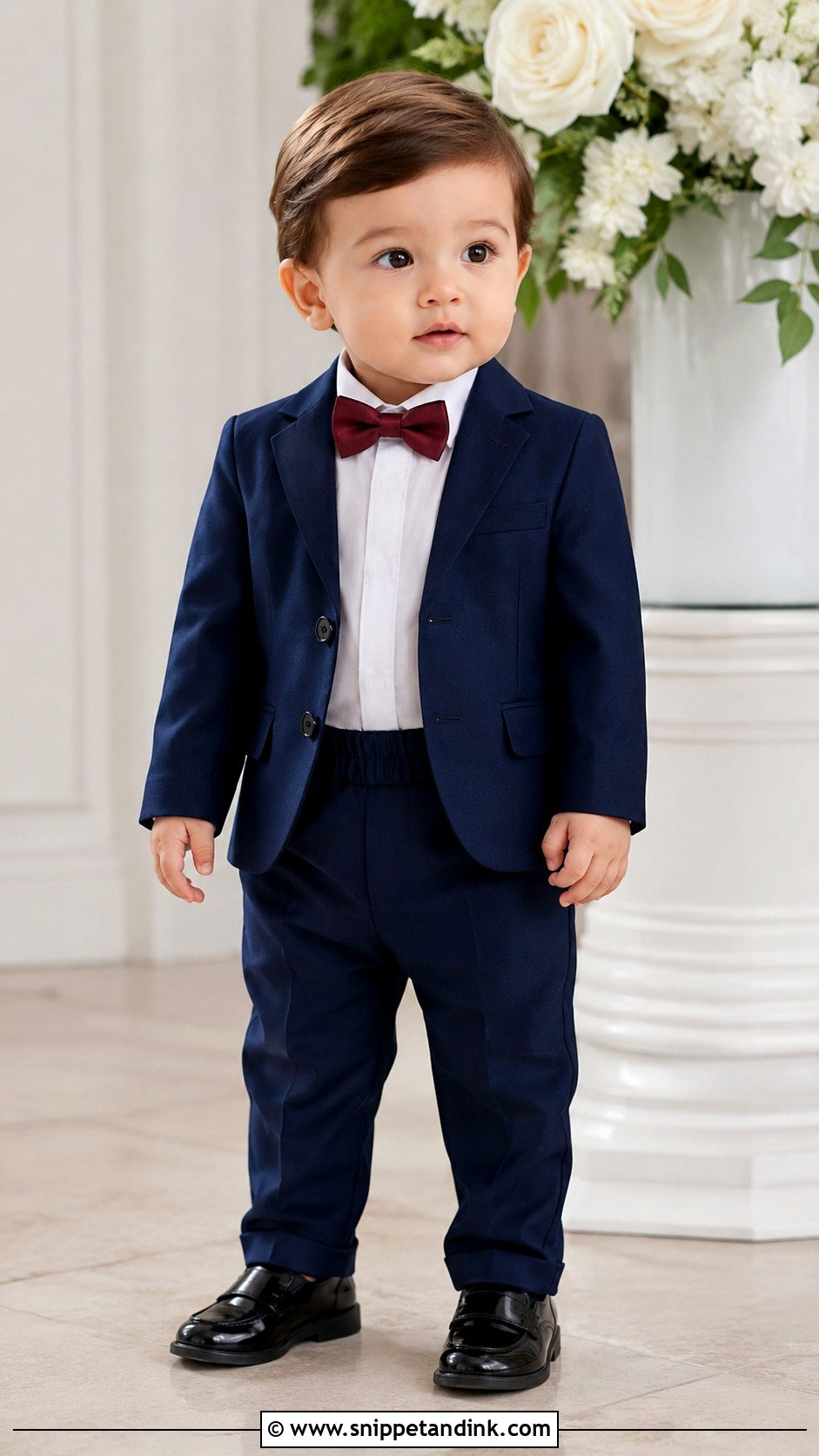 Baby Boy Navy Suit Wedding Outfit - Snippet and Ink - 25 Baby Wedding Outfit Ideas