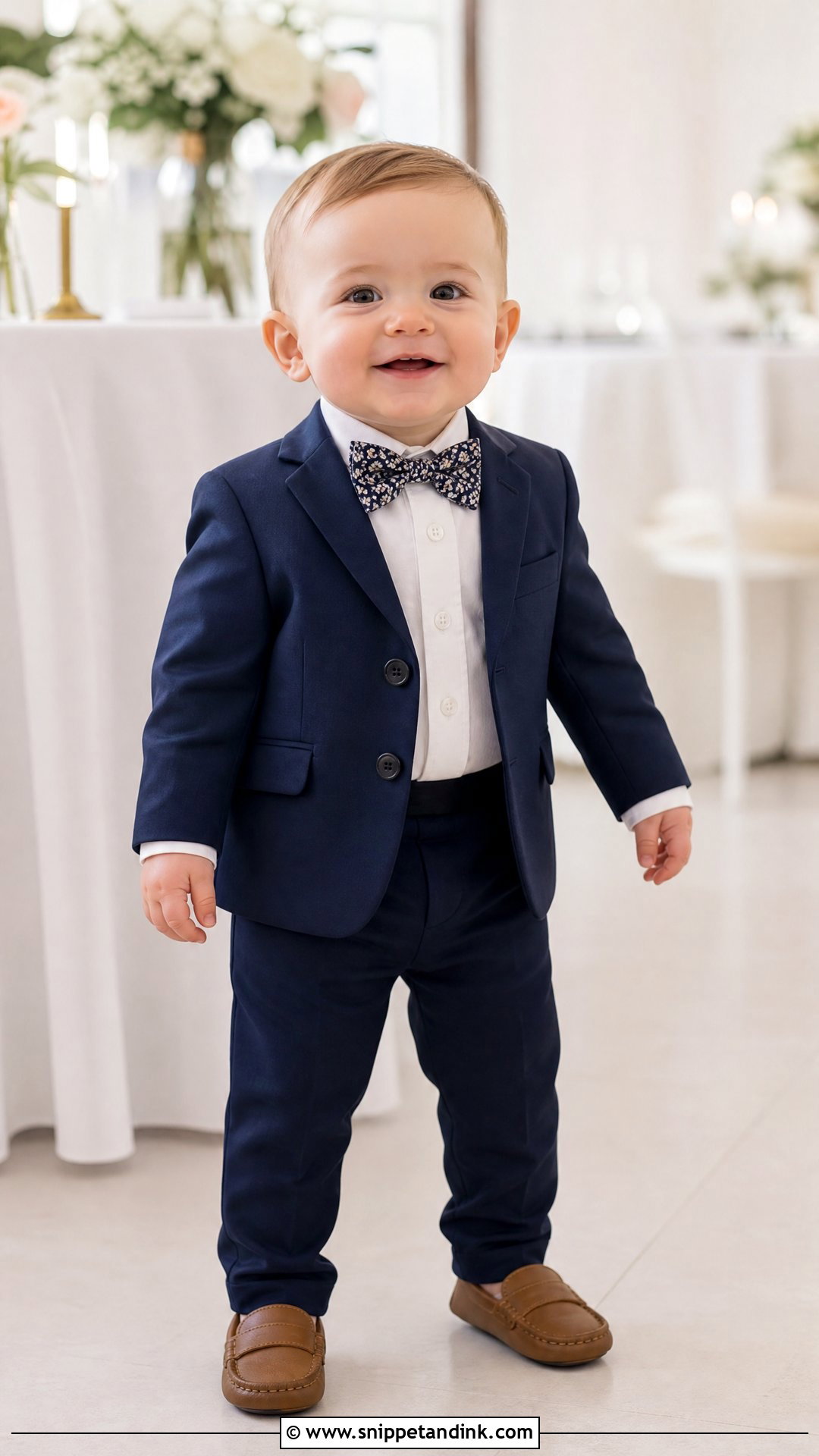 Baby Boy Navy Suit Wedding Outfit - Snippet and Ink - 25 Baby Boy Wedding Outfit Ideas