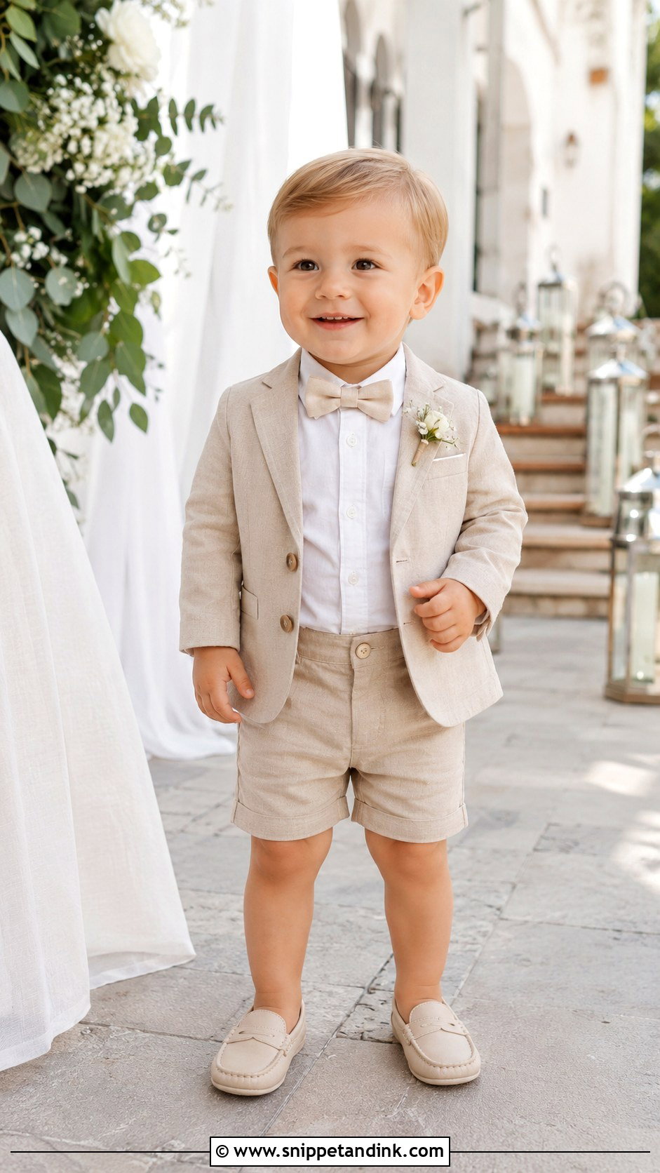 Baby Boy Short Suit Wedding Outfit - Snippet and Ink - 25 Baby Wedding Outfit Ideas