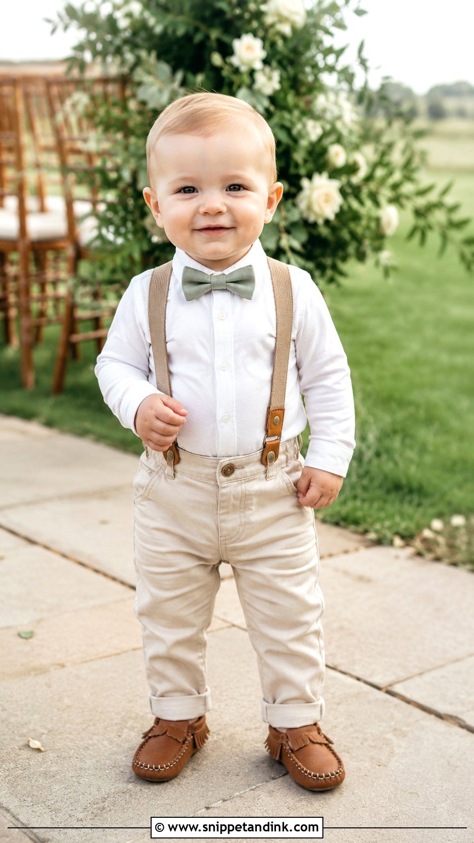 Baby Boy Suspender Wedding Outfit - Snippet and Ink - 25 Baby Wedding Outfit Ideas