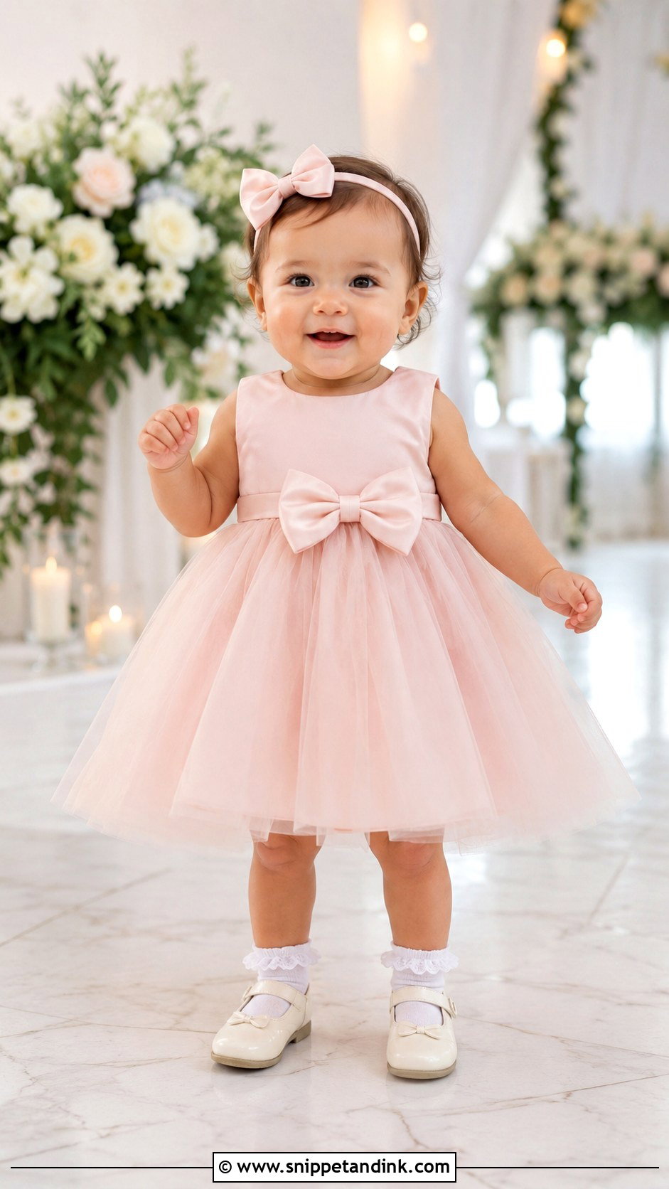 Baby Girl Dress With Bow - Snippet and Ink - 25 Baby Girl Dresses for Wedding