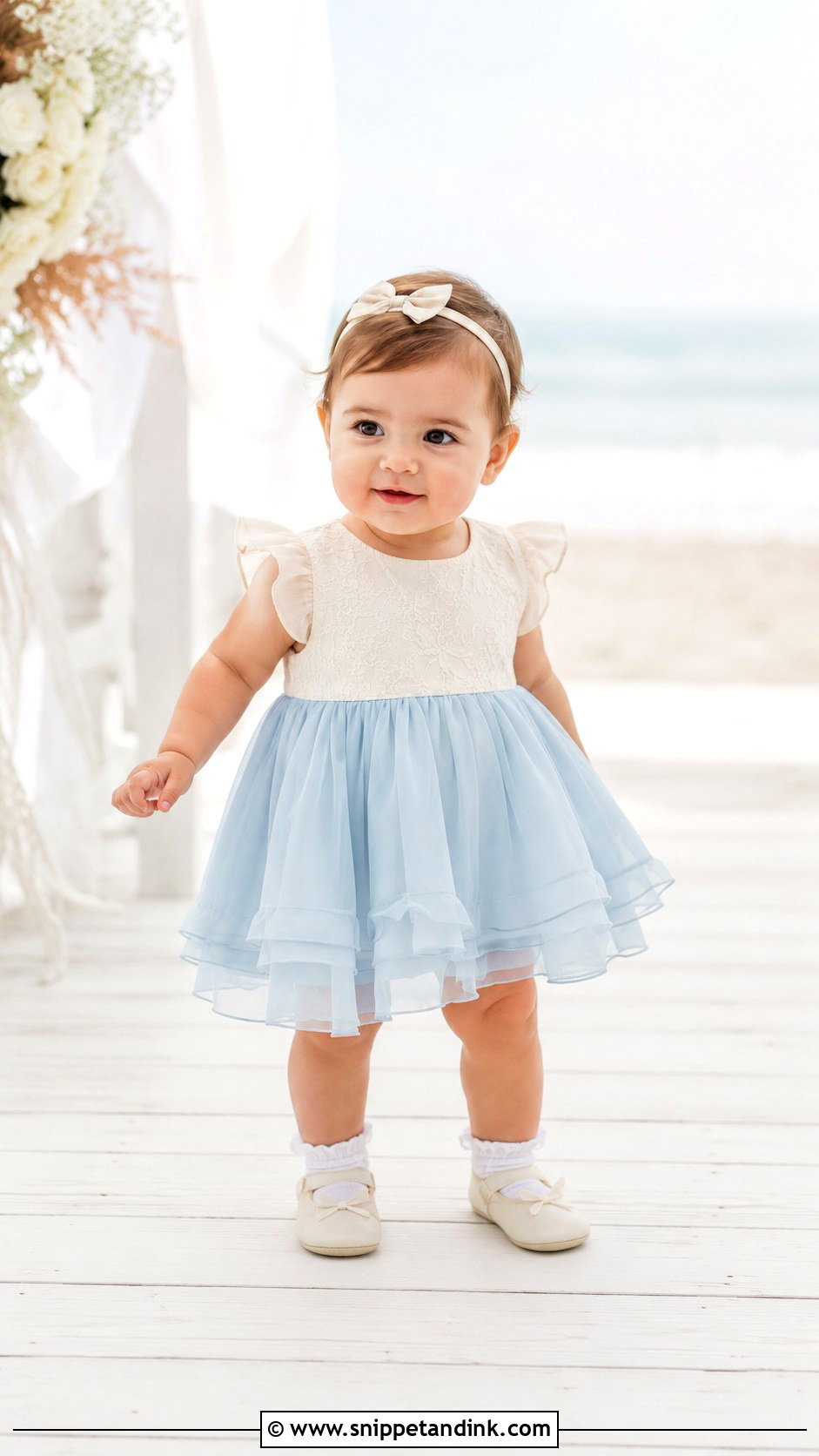 Baby Girl Dress With Chiffon Skirt - Snippet and Ink - 25 Baby Girl Dresses for Wedding
