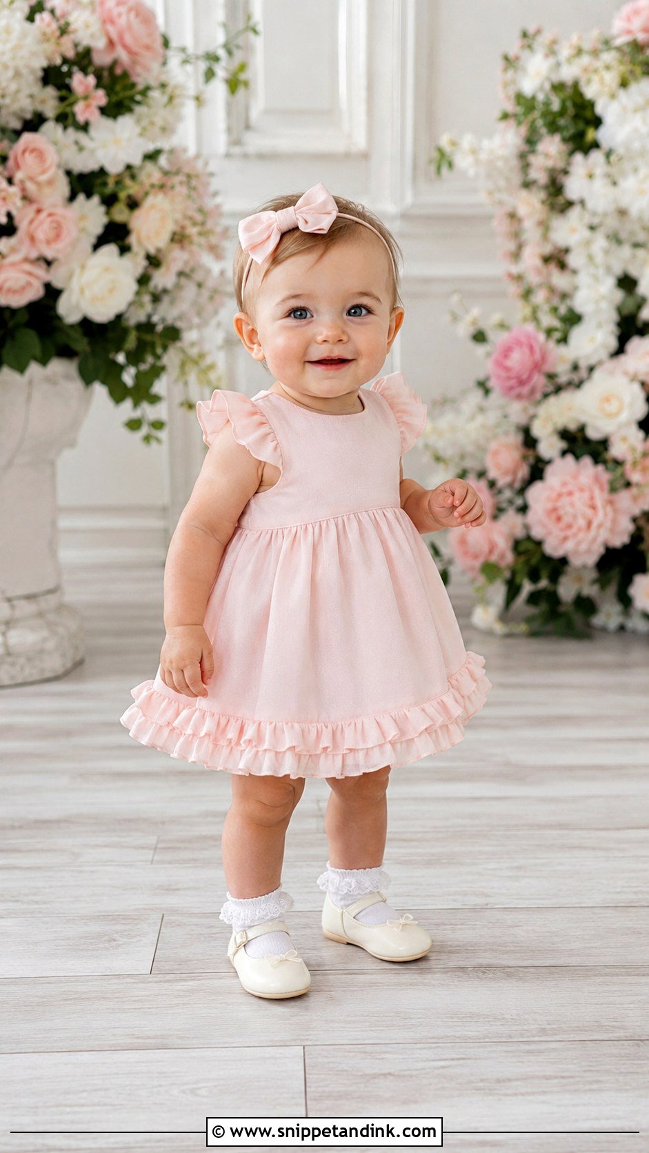 Baby Girl Dress With Ruffle Hem - Snippet and Ink - 25 Baby Girl Dresses for Wedding