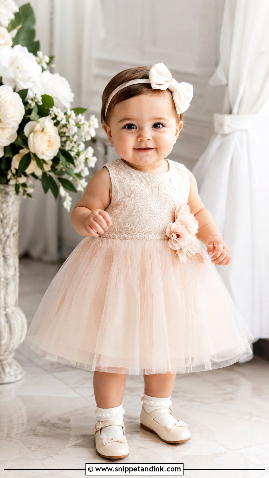 Baby Girl Dress With Tulle Skirt - Snippet and Ink - 25 Baby Girl Dresses for Wedding