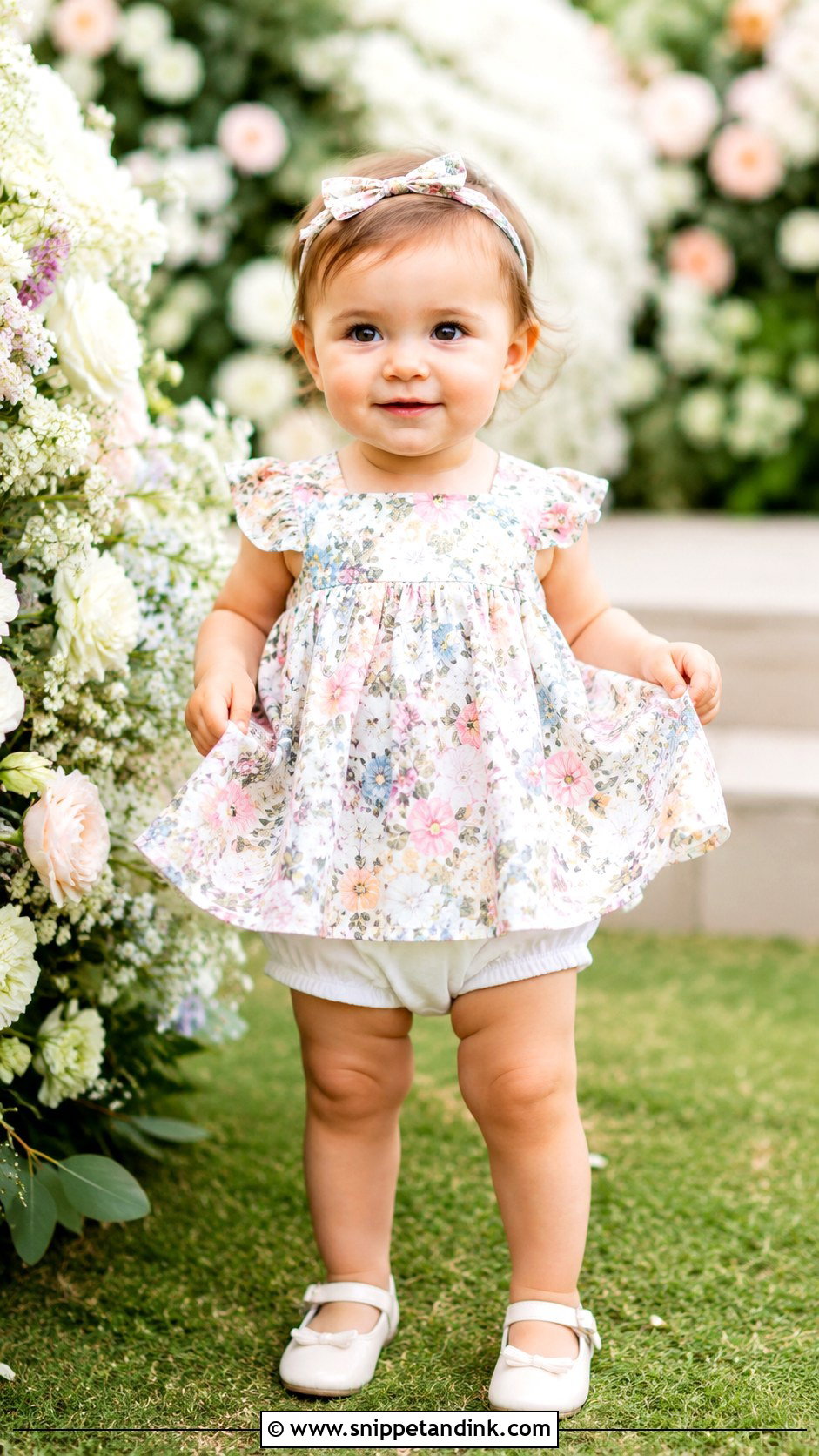 Baby Girl Floral Dress Wedding Outfit - Snippet and Ink - 25 Baby Girl Wedding Outfit Ideas