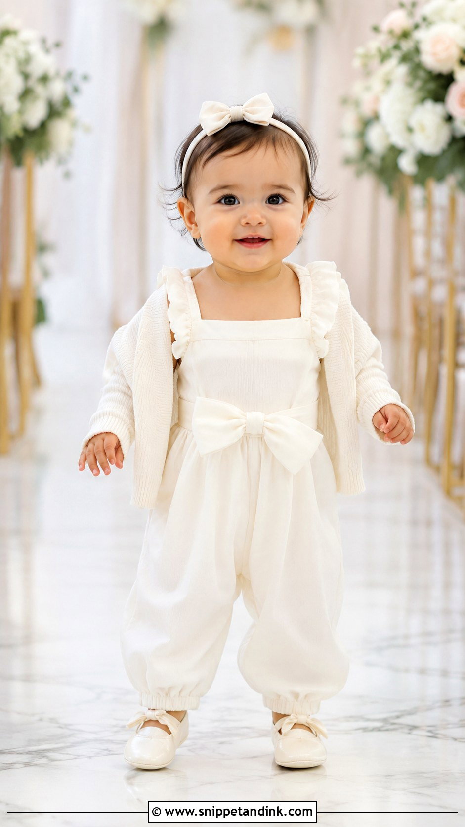 Baby Girl Jumpsuit Wedding Outfit - Snippet and Ink - 25 Baby Girl Wedding Outfit Ideas