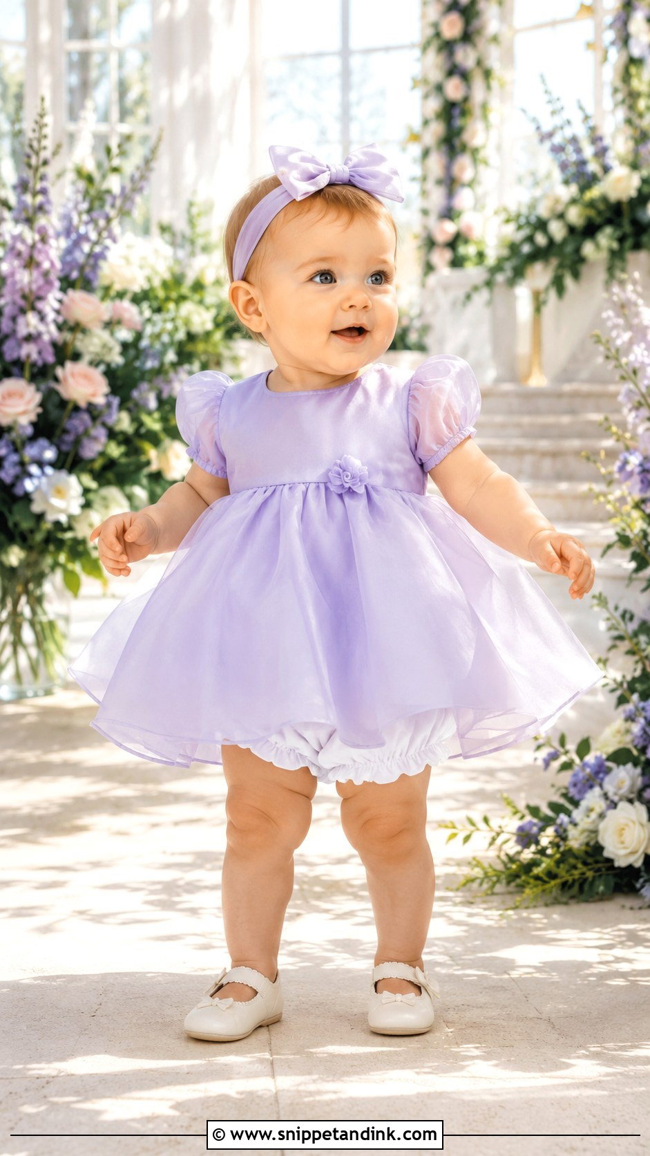 Baby Girl Lavender Dress Wedding Outfit - Snippet and Ink - 25 Baby Girl Wedding Outfit Ideas