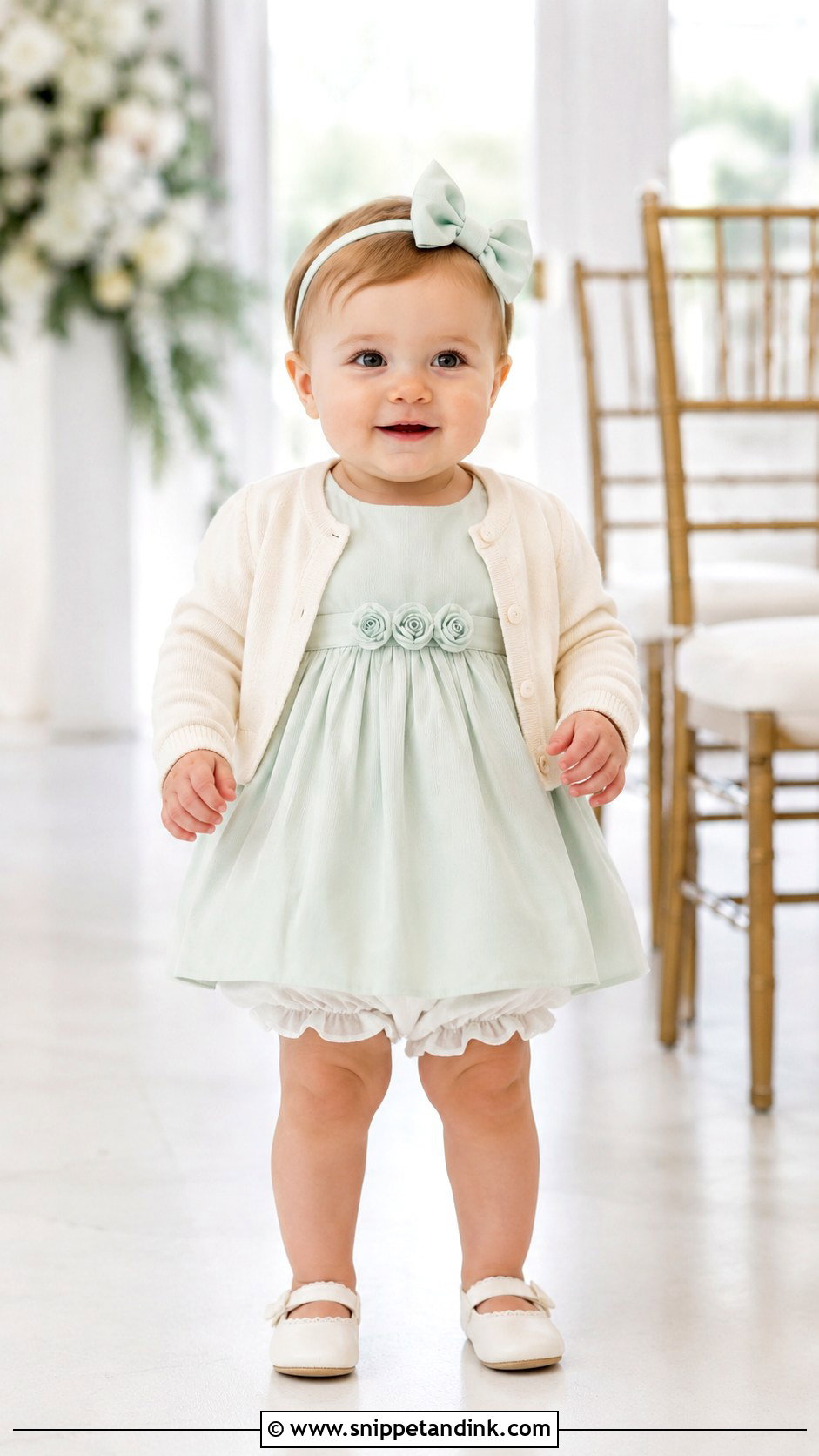 Baby Girl Pastel Dress Wedding Outfit - Snippet and Ink - 25 Baby Girl Wedding Outfit Ideas