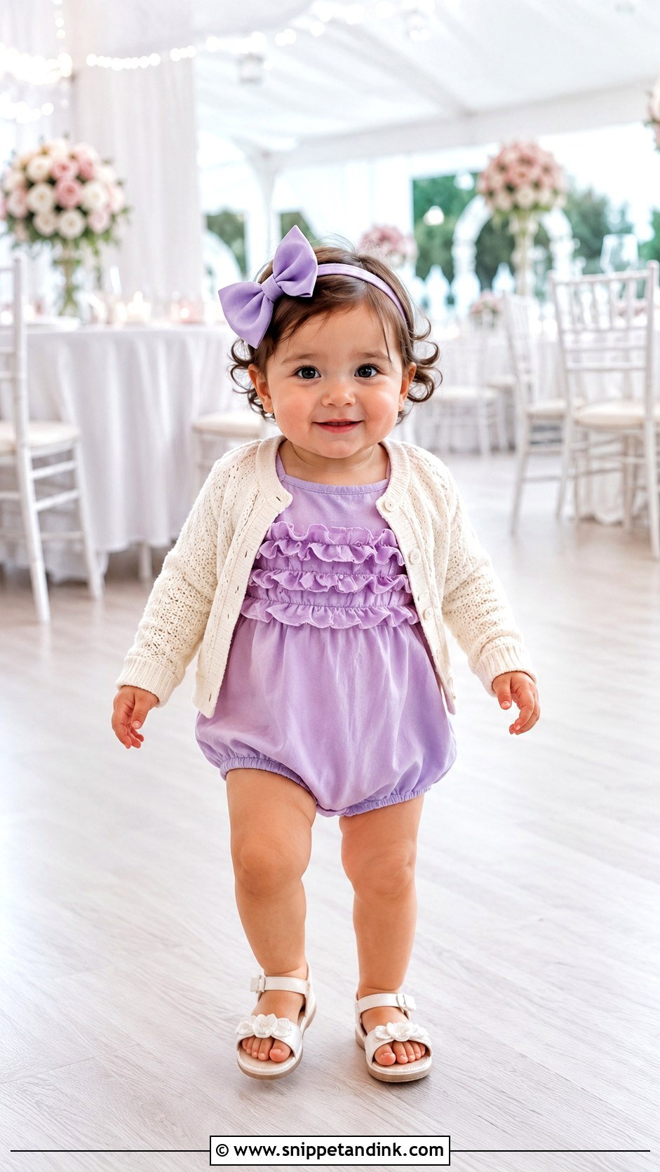Baby Girl Pastel Romper Wedding Outfit - Snippet and Ink - 25 Baby Wedding Outfit Ideas