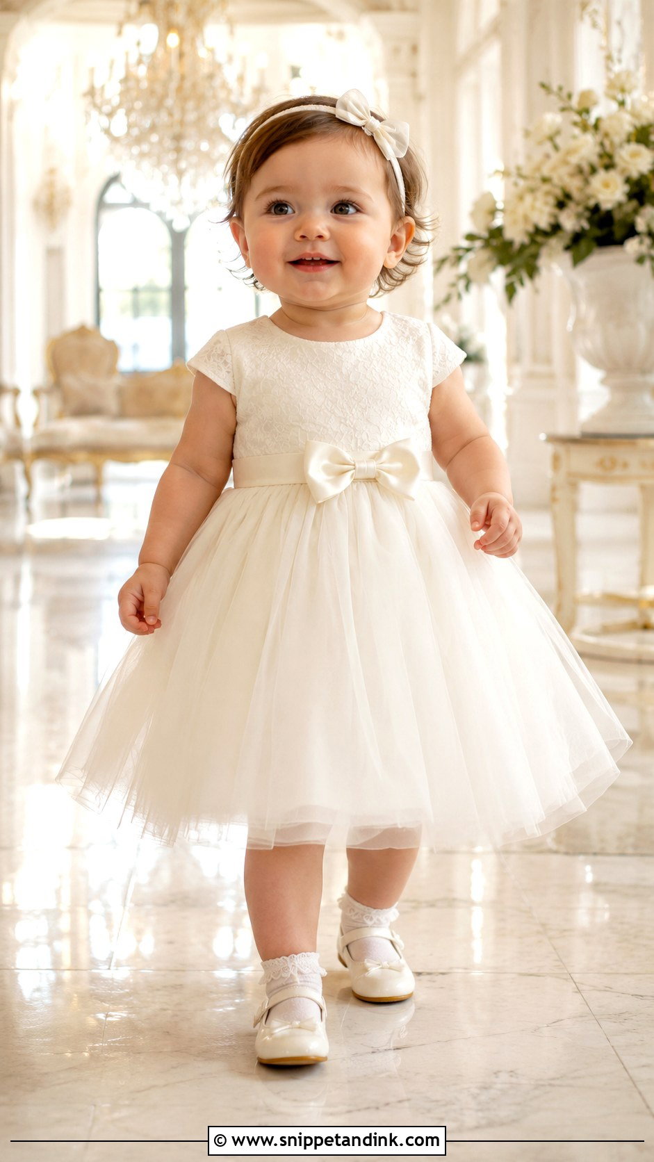 Baby Girl Tea Length Dress Wedding Outfit - Snippet and Ink - 25 Baby Girl Wedding Outfit Ideas