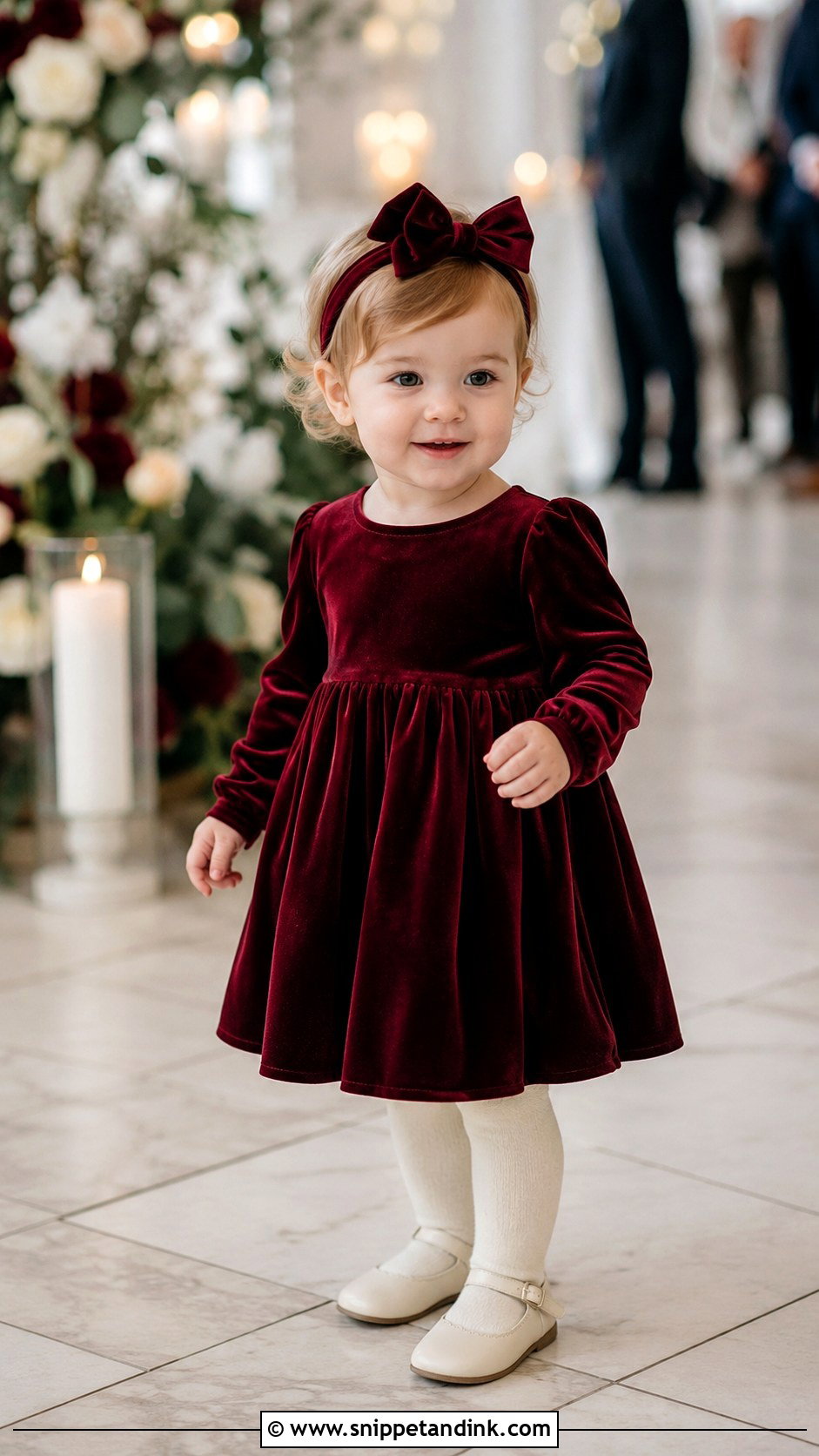 Baby Girl Velvet Dress Wedding Outfit - Snippet and Ink - 25 Baby Girl Wedding Outfit Ideas
