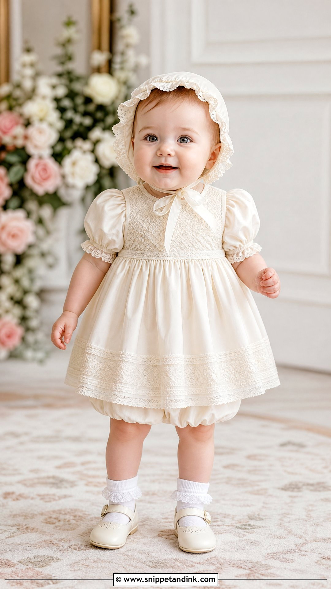 Baby Girl Wedding Dress With Bonnet - Snippet and Ink - 25 Baby Girl Wedding Dress Ideas