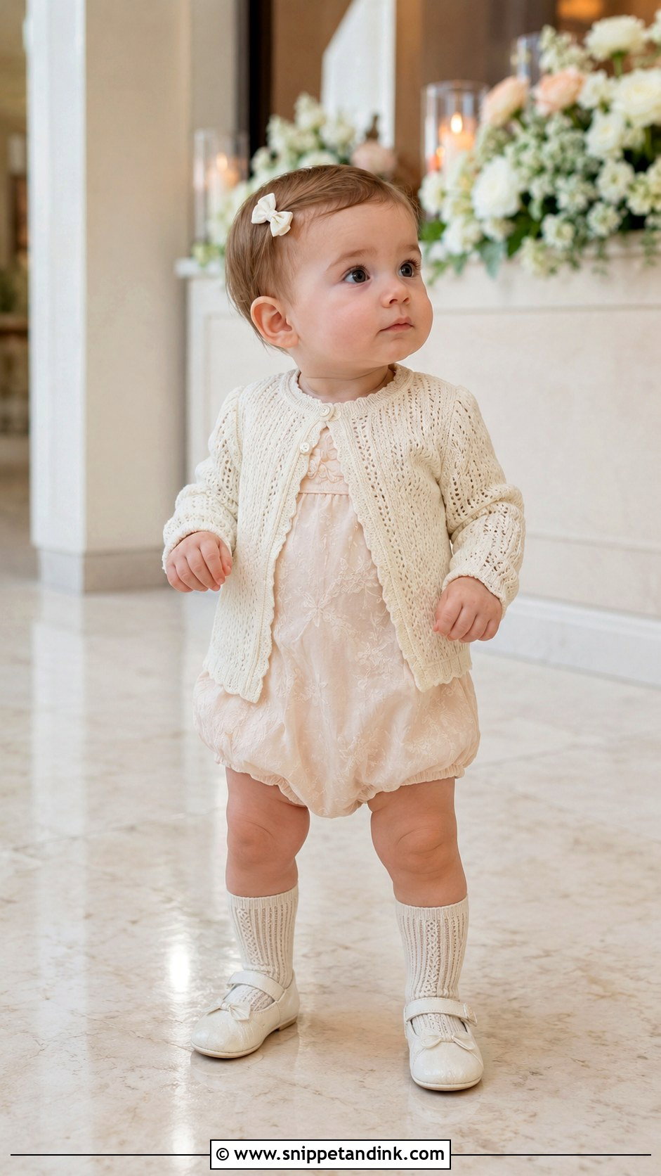 Baby Knit Cardigan Wedding Outfit - Snippet and Ink - 25 Baby Wedding Outfit Ideas