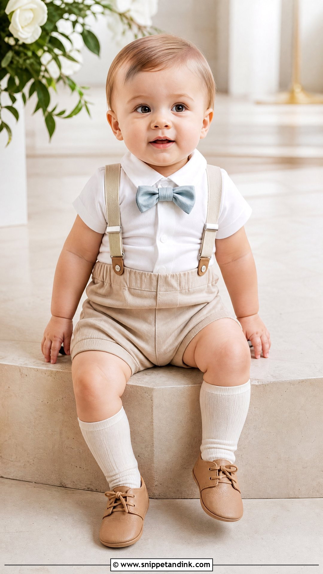 Baby Ring Bearer Bodysuit Shirt With Shorts - Snippet and Ink - 20 Ring Bearer Shirt Ideas