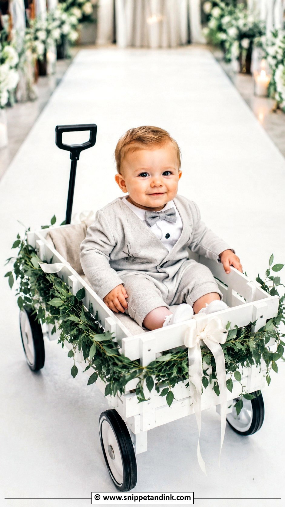 Baby Ring Bearer Wagon - Snippet and Ink - 30 Ring Bearer Ideas