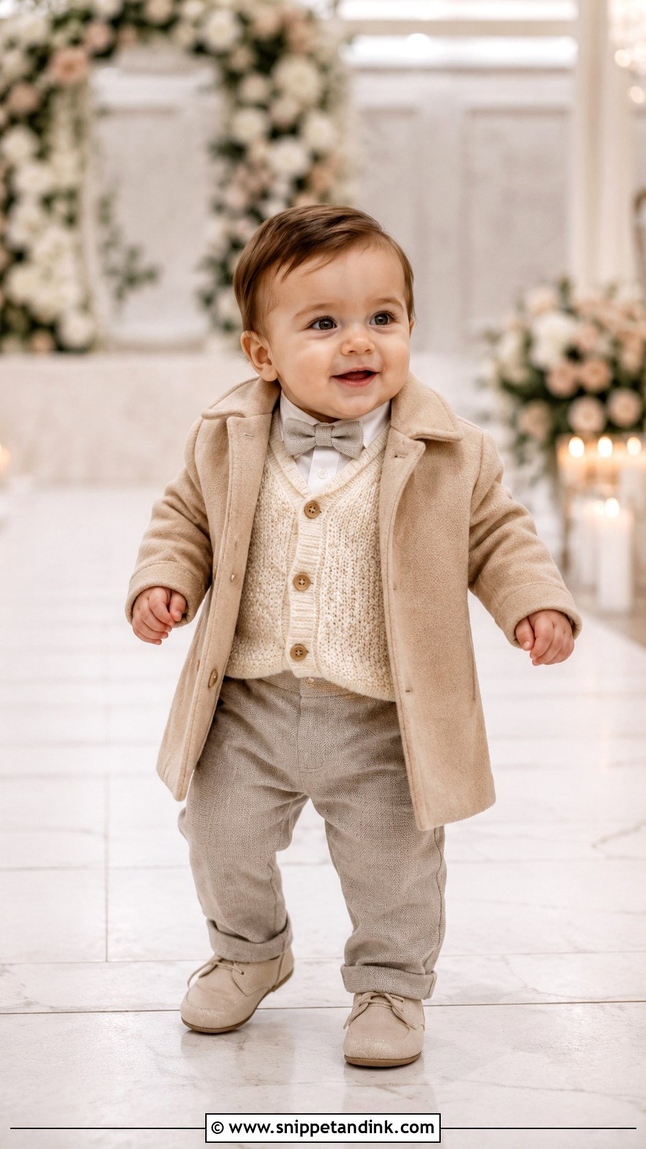 Baby Wedding Guest Outfit For Winter - Snippet and Ink - 25 Baby Wedding Outfit Ideas