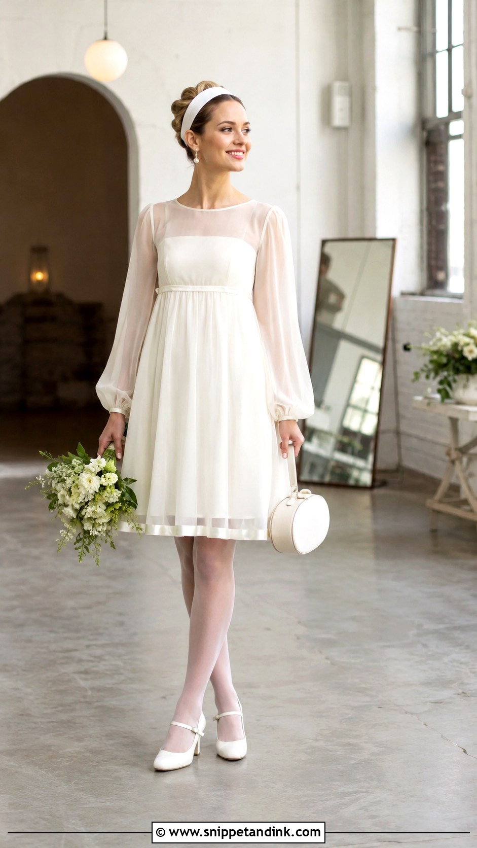 Babydoll 60s Wedding Dress - Snippet and Ink - 20 60s Wedding Dresses